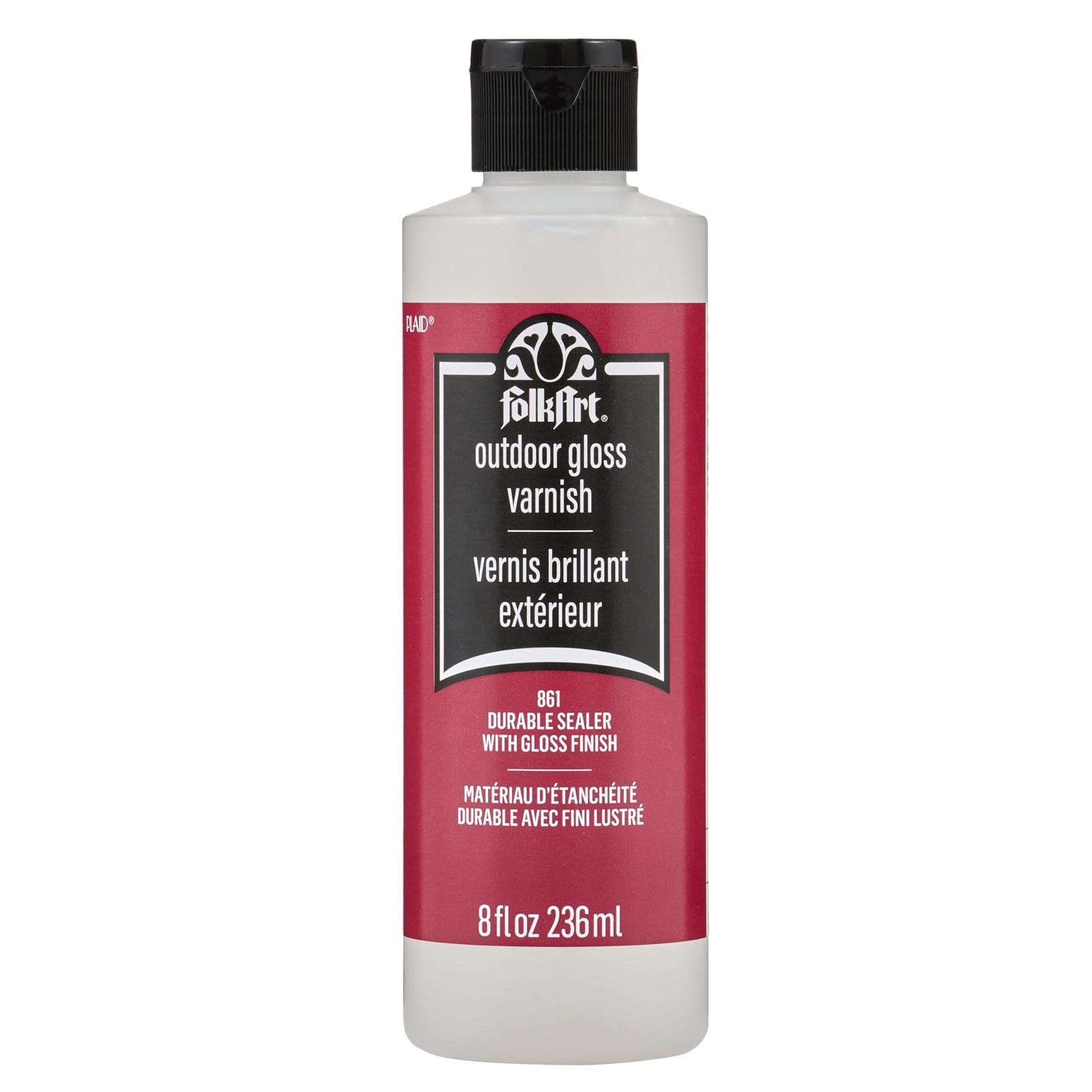 Folkart Outdoor Sealer (8-Ounce),gloss Finish (Packaging May Folkart Outdoor Sealer (8-Ounce),gloss Finish (Packaging May