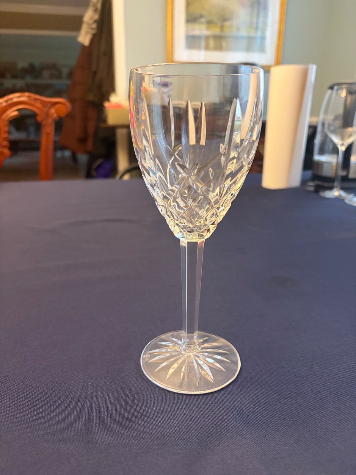 Waterford Crystal LISMORE Water / Red Wine Goblets (RARE) 8 Waterford Crystal LISMORE Water / Red Wine Goblets (RARE) 8