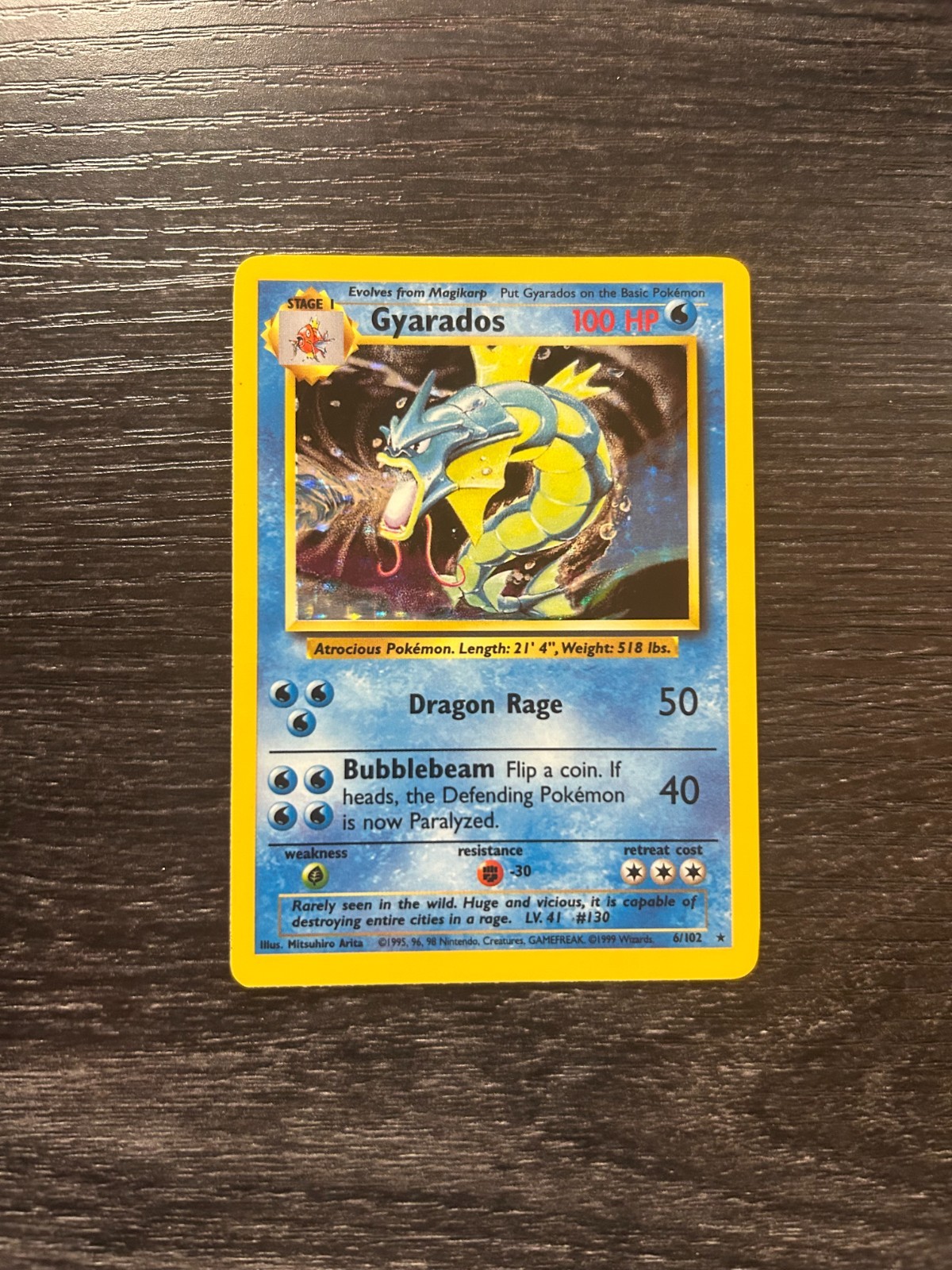 Gyarados 006/102 Base Set Holo Gyarados 006/102 Base Set Holo