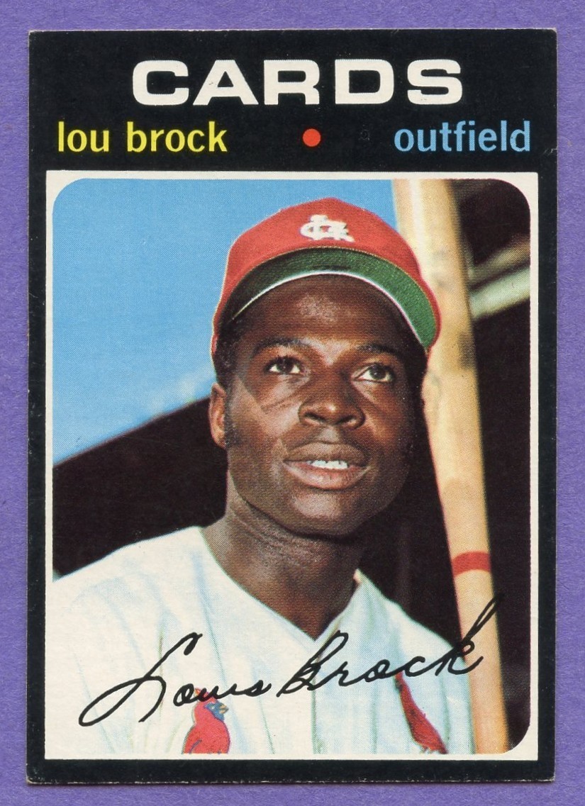 1971 Topps Lou Brock #625 Cardinals VG-EX 1971 Topps Lou Brock #625 Cardinals VG-EX