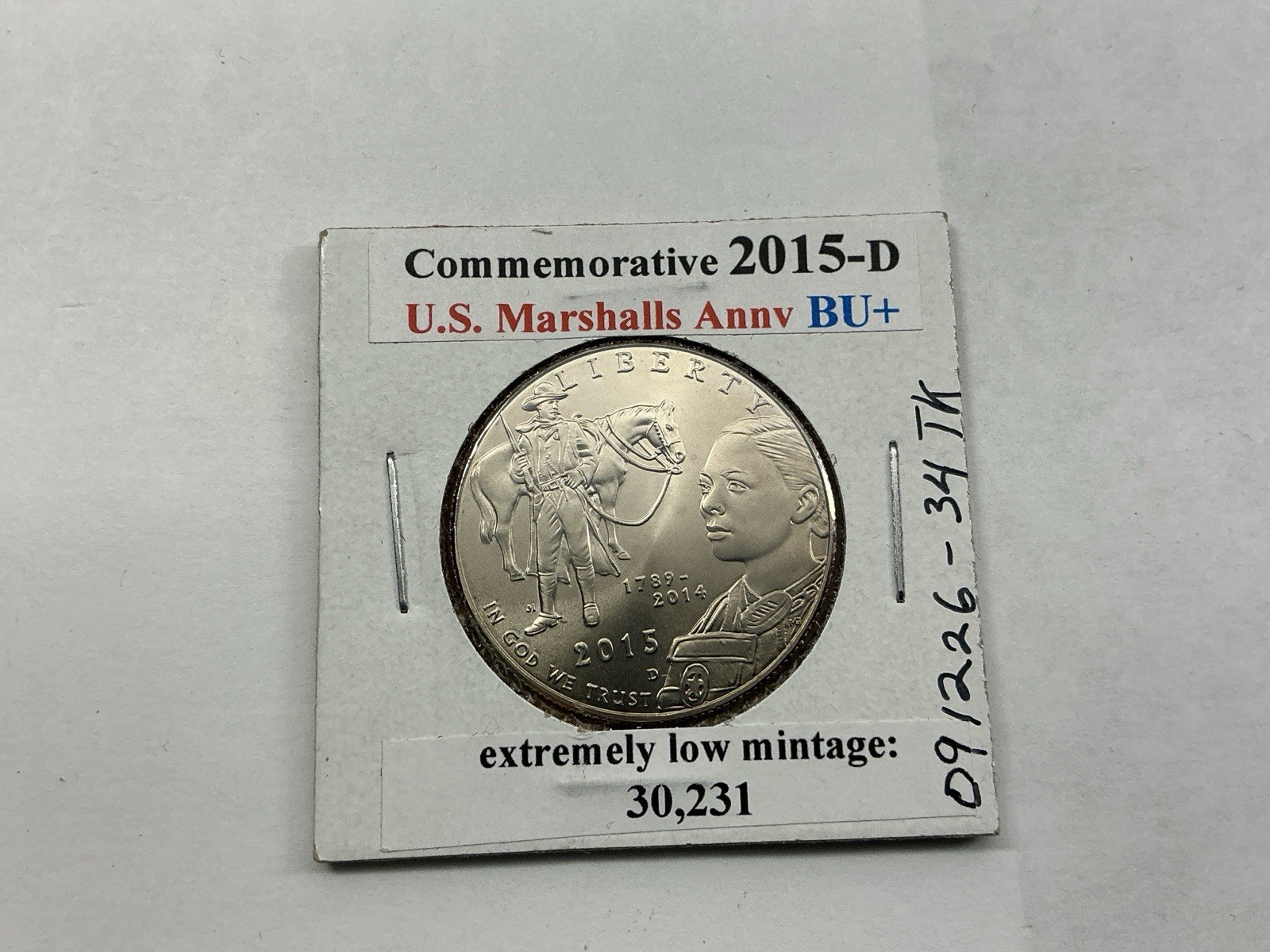2015 D US Marshals Service BU Commemorative Half Dollar 091226 34tk 2015 D US Marshals Service BU Commemorative Half Dollar 091226 34tk
