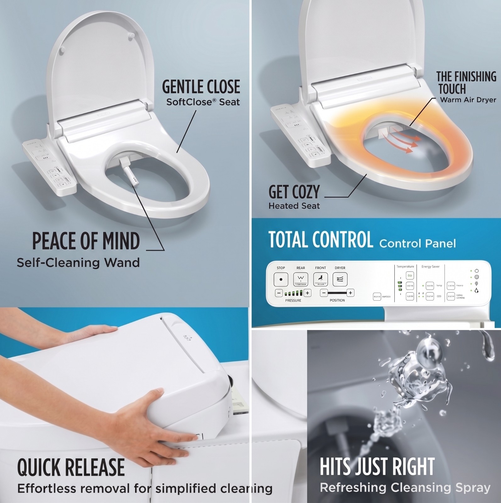 TOTO SW3024#01 Washlet KC2 Electronic Bidet Seat, Elongated, Cotton White TOTO SW3024#01 Washlet KC2 Electronic Bidet Seat, Elongated, Cotton White