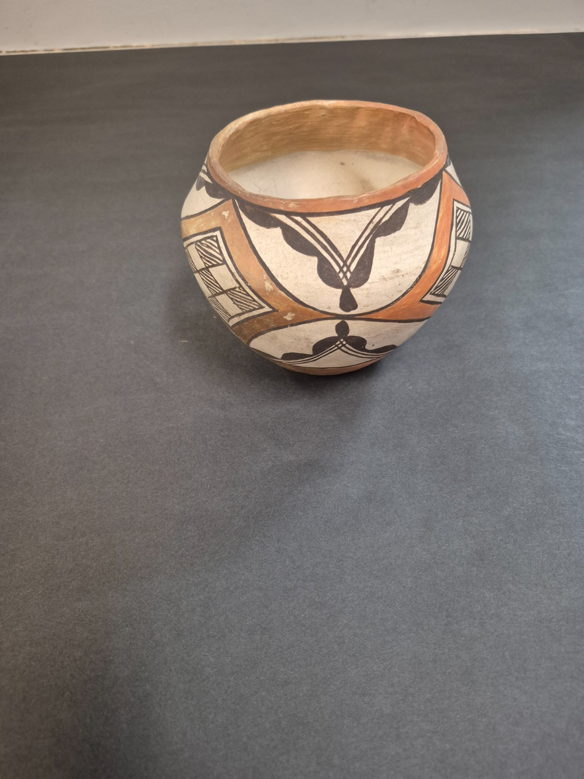 Antique Acoma New Mexico Polychrome Olla Antique Acoma New Mexico Polychrome Olla