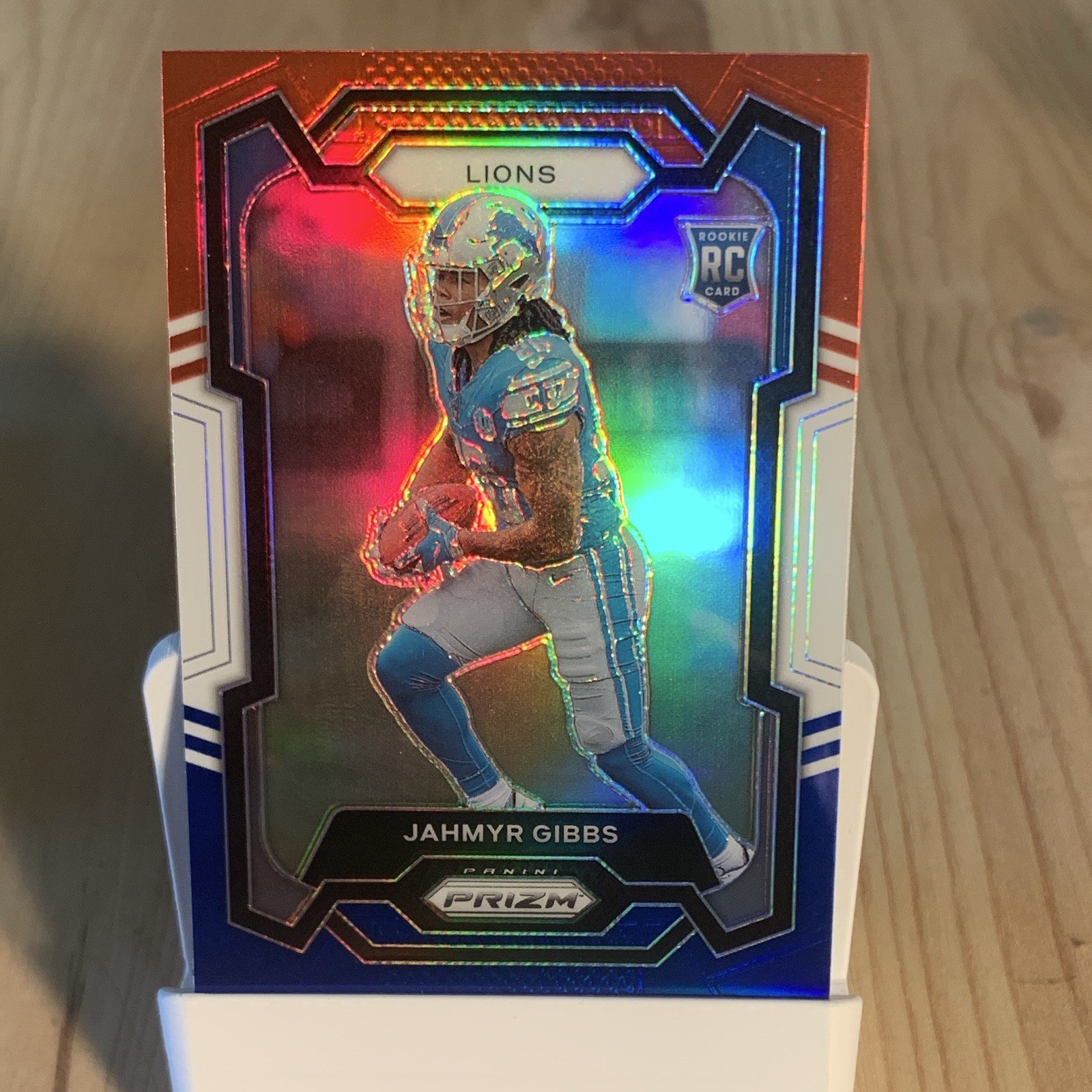 2023 Panini Prizm - Rookies Jahmyr Gibbs #331 Red White & Blue Prizm (RC) 2023 Panini Prizm - Rookies Jahmyr Gibbs #331 Red White & Blue Prizm (RC)