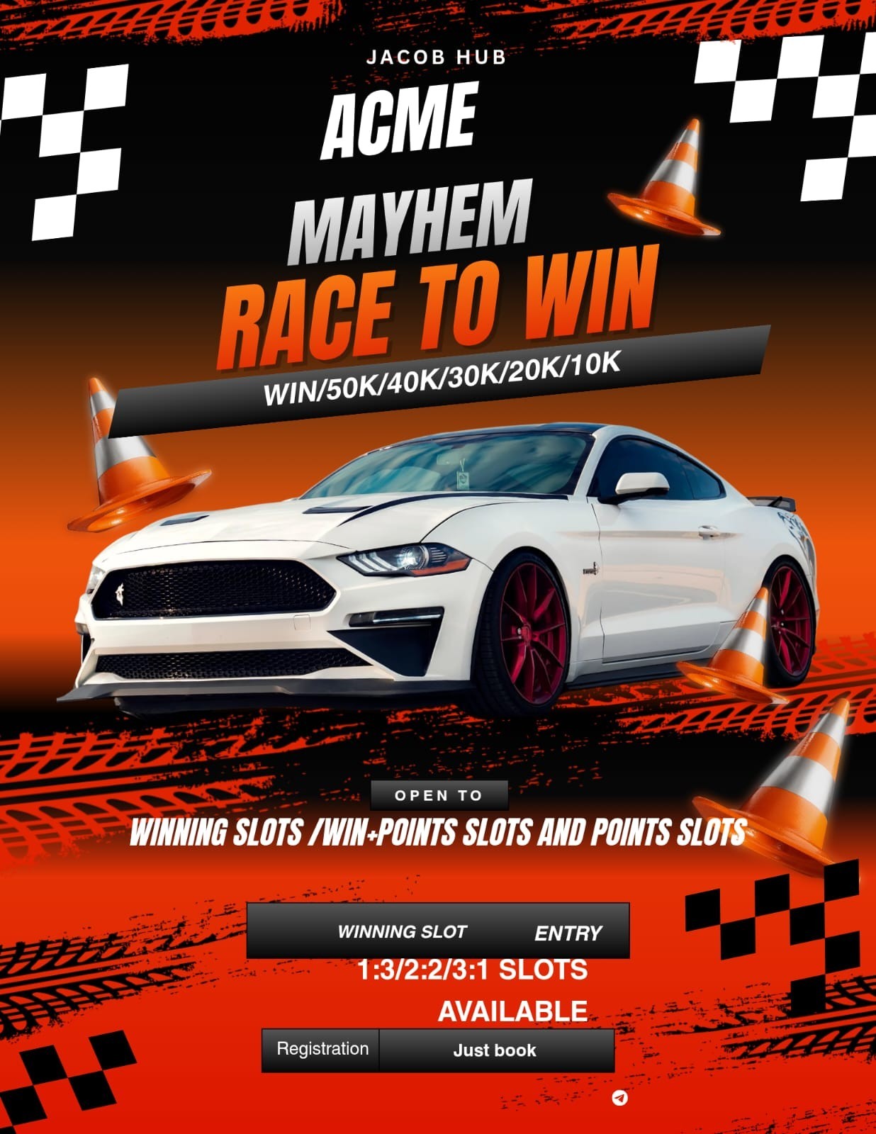 Mono_Poly Go ACME MAYHEM RACERS Event Mono_Poly Go ACME MAYHEM RACERS Event