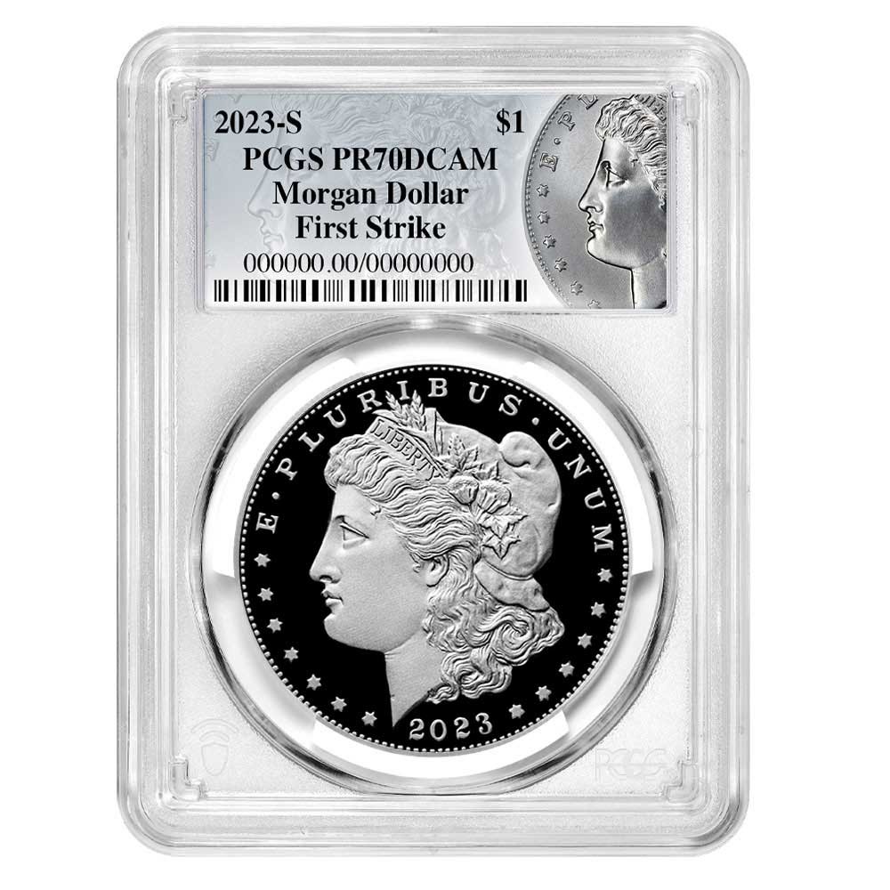 2023-S Proof $1 Morgan Silver Dollar PCGS PR70DCAM FS Morgan Label 2023-S Proof $1 Morgan Silver Dollar PCGS PR70DCAM FS Morgan Label