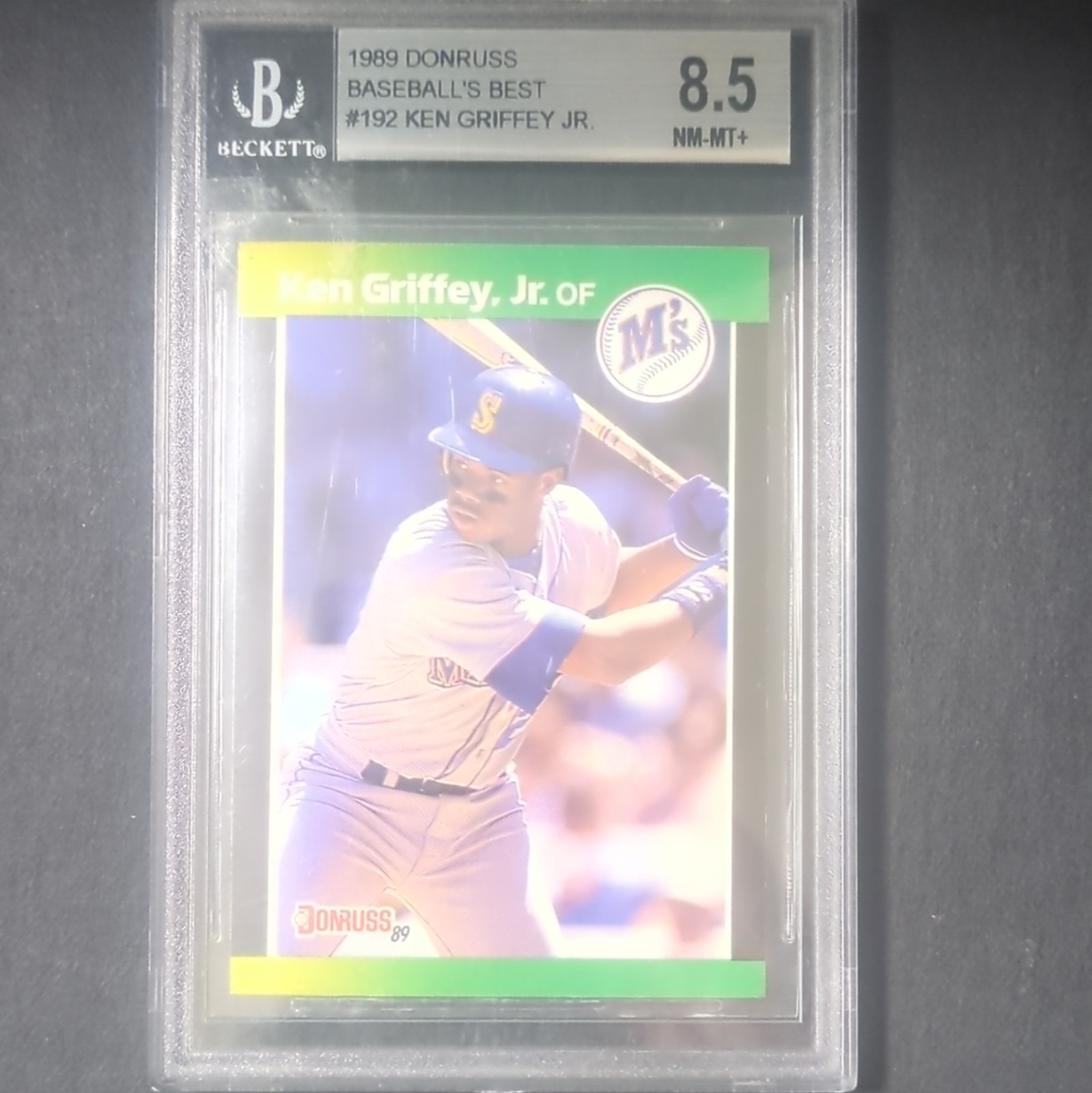 1989 Donruss Baseball\'s Best - Ken Griffey Jr #192 (RC) - BGS 8.5 1989 Donruss Baseball\'s Best - Ken Griffey Jr #192 (RC) - BGS 8.5
