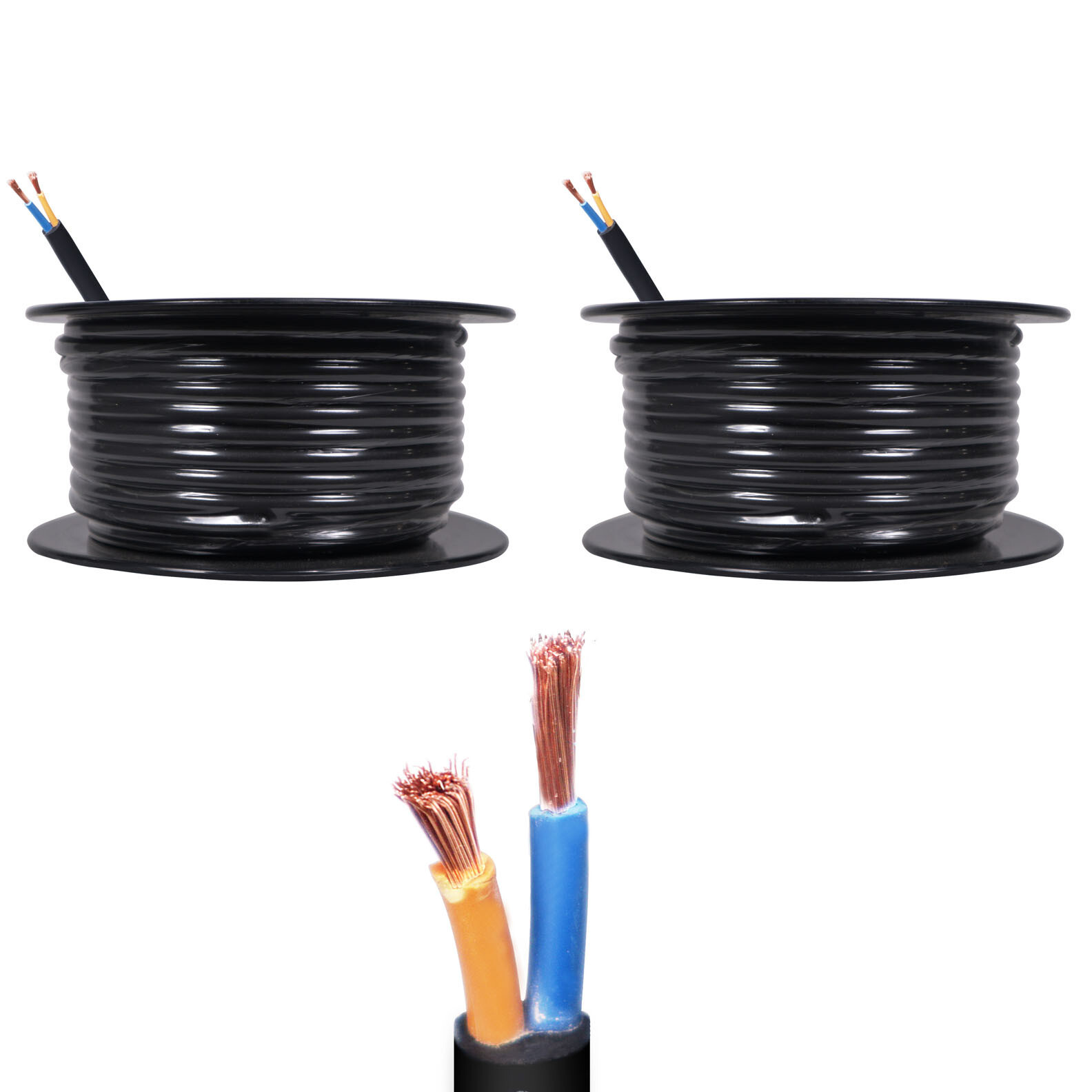 2 ProX XC-212-100 100FT 12 Gauge 2 Conductor Speaker Cable Spool