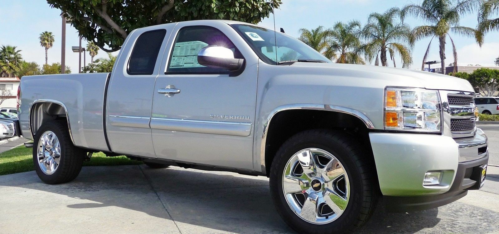 FOR 2007-2013 Chevy Silverado 1500 Chrome Stainless Steel Fender Trim Molding FOR 2007-2013 Chevy Silverado 1500 Chrome Stainless Steel Fender Trim Molding