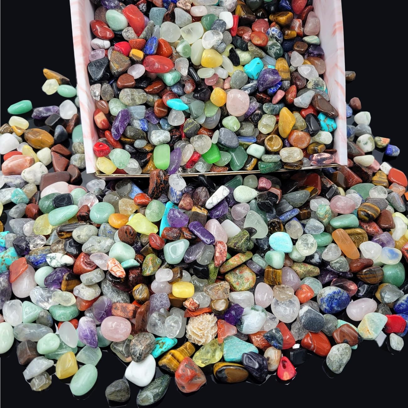 800Pcs+ 3lb Gemstones and Crystals Set,30Kinds+ Bulk Rocks and Minerals Scien... 800Pcs+ 3lb Gemstones and Crystals Set,30Kinds+ Bulk Rocks and Minerals Scien...