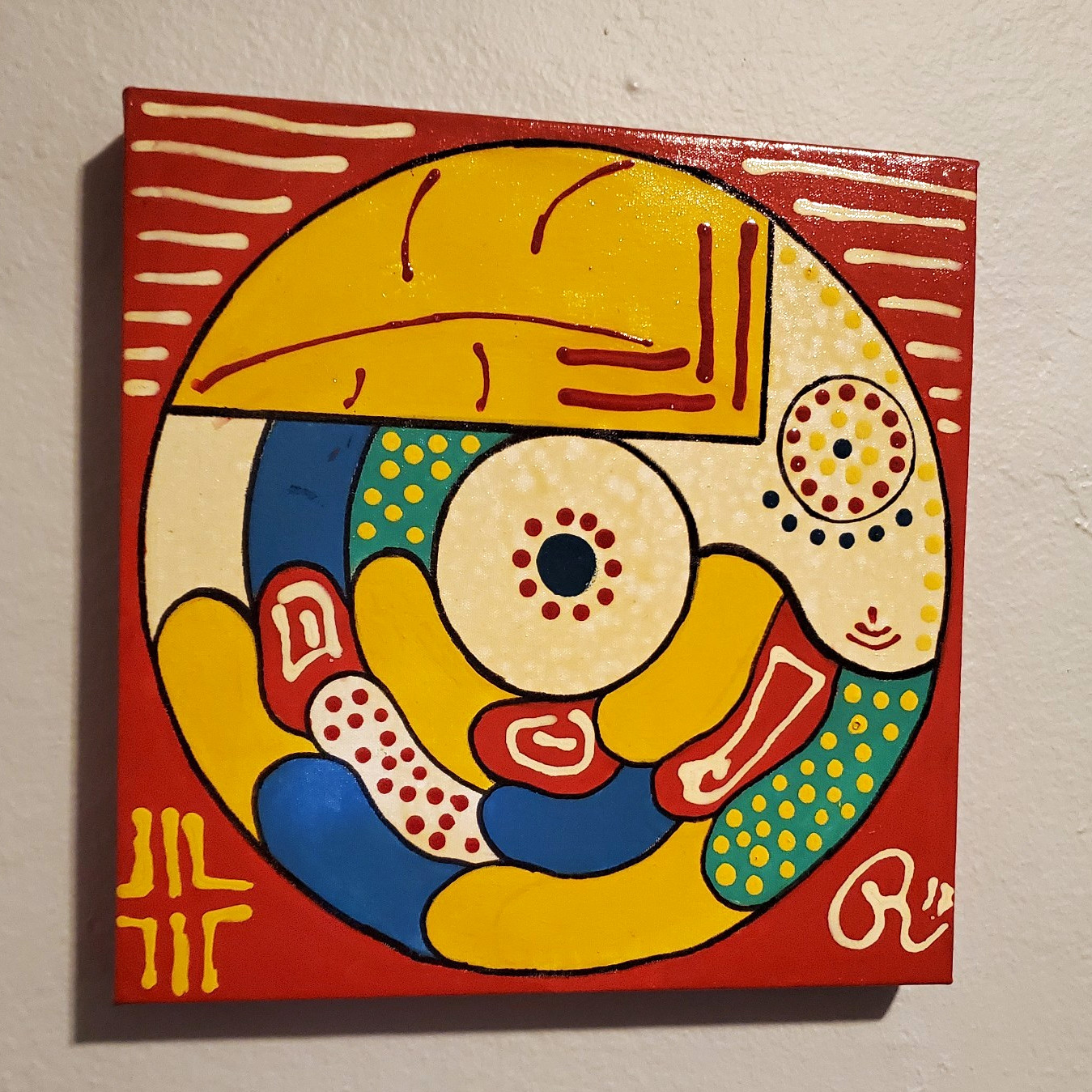 Original Remo Chiapello Abstract Painting - Galeria Chiapello Argentina Painting