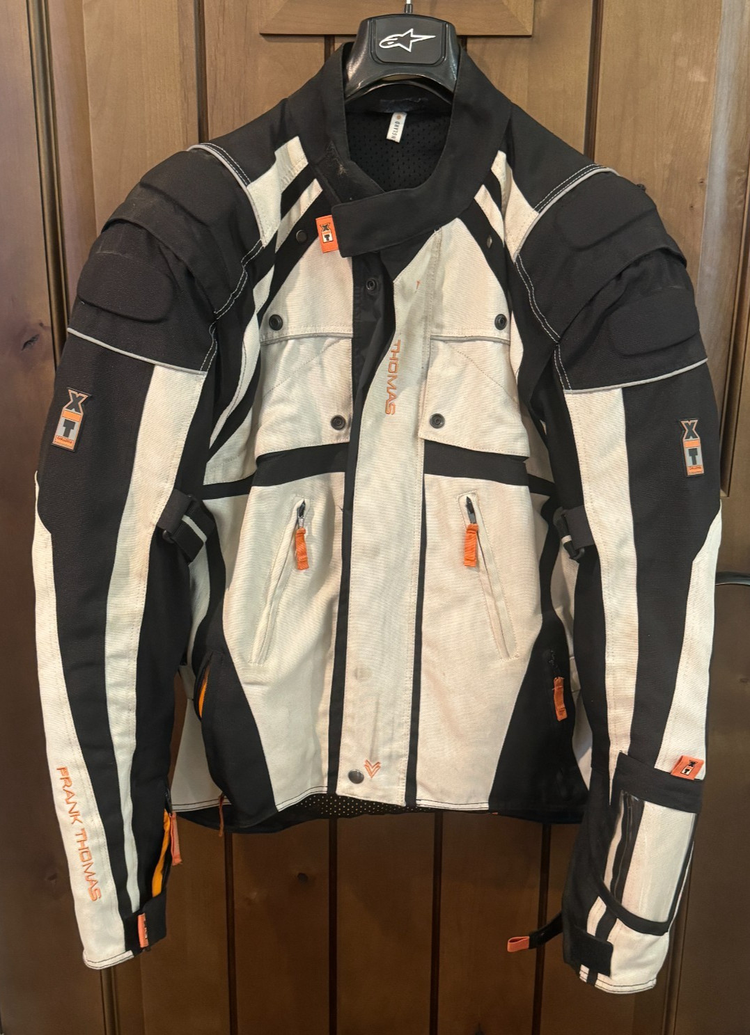 Vtg Frank Thomas Senegal  Motorcycle Jacket Sz Large~ Needs Elbow/Arm Pads