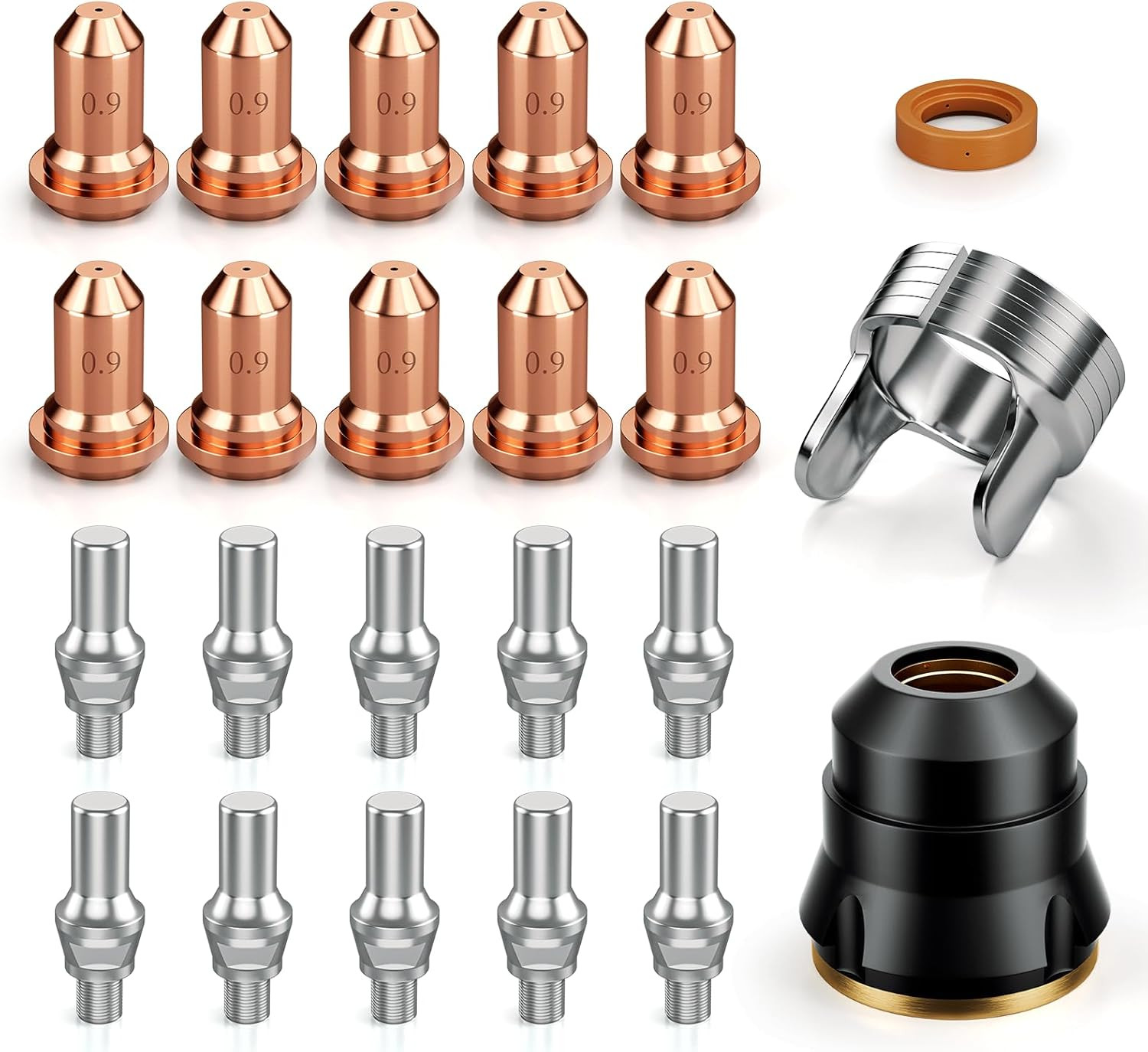 ARCCAPTAIN 23Pcs IPT60 Plasma Cutter Torch Consumables, .045\ ARCCAPTAIN 23Pcs IPT60 Plasma Cutter Torch Consumables, .045\