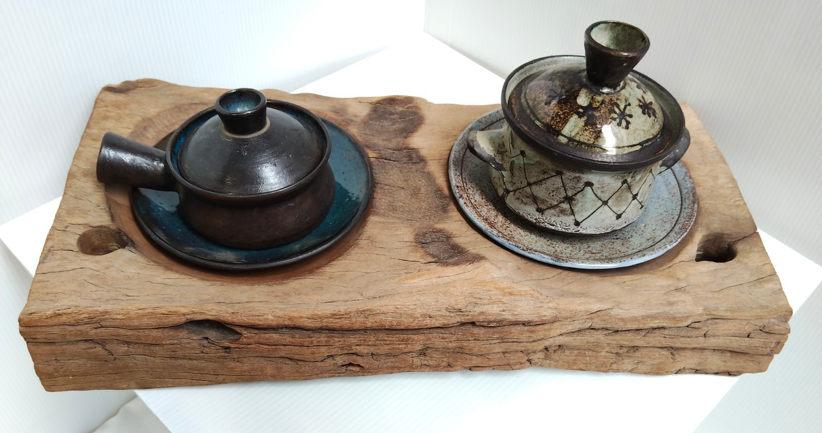 Rare Vintage Studio Pottery Stunning David & Hermia Boyd Condiment Set c.1956