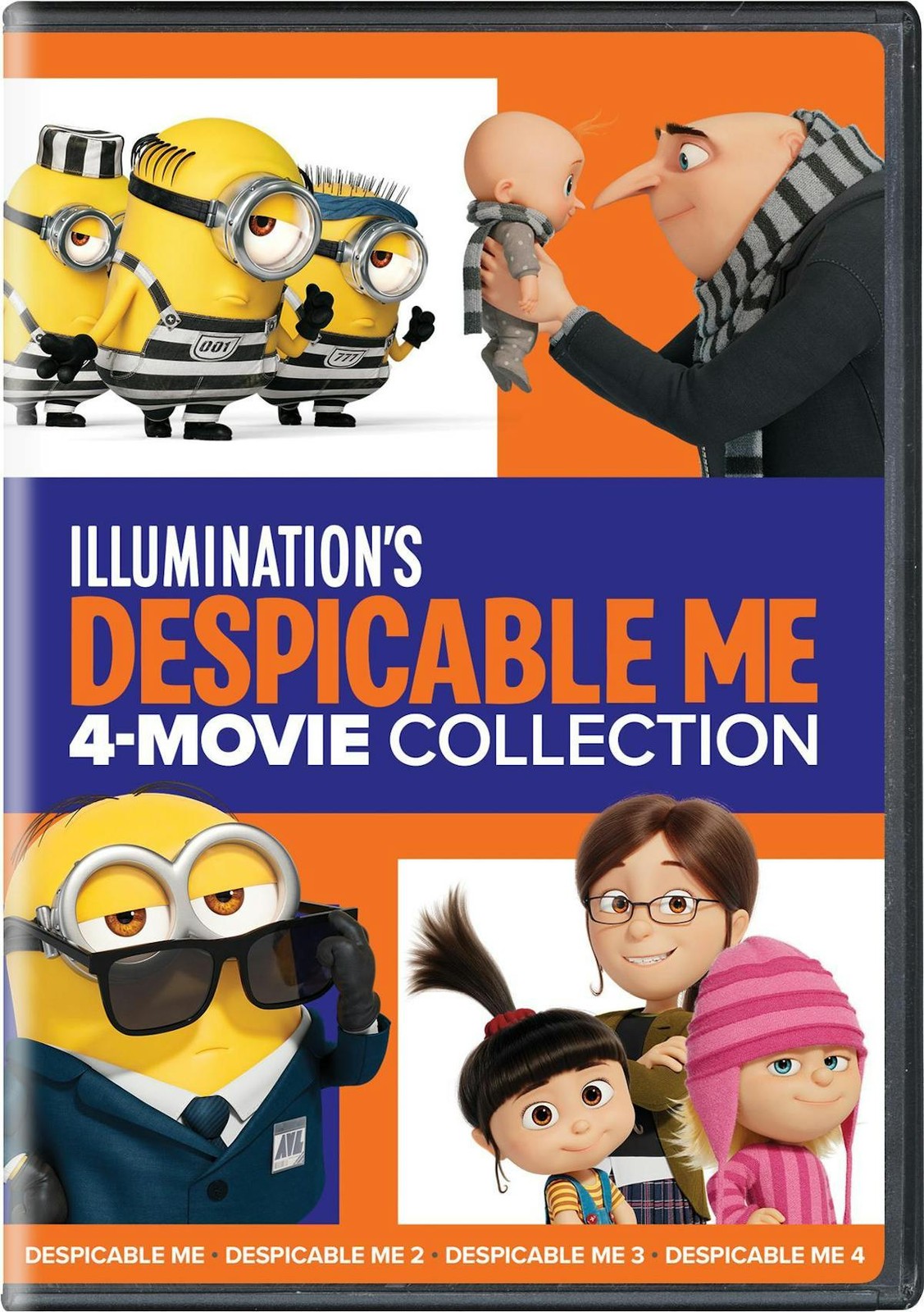 Illumination\'s Despicable Me 4-Movie Collection DVD NEW