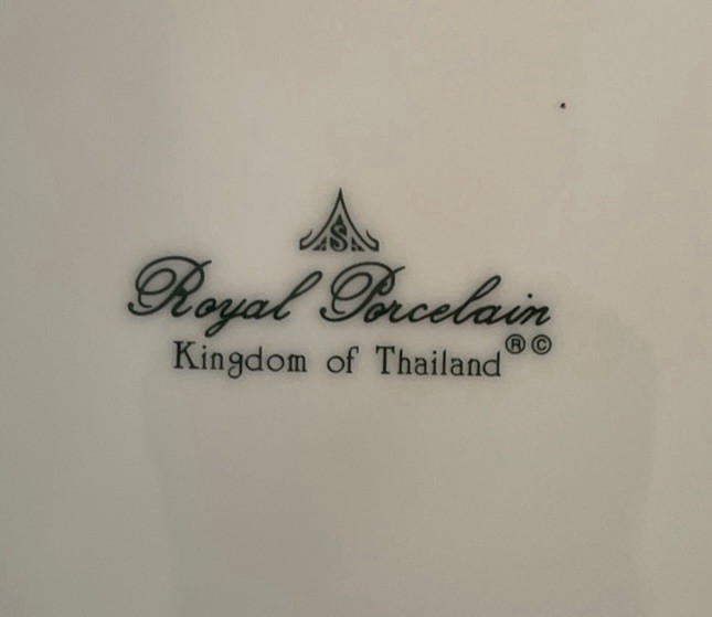 Kingdom Of Thailand Royal Porcelain Various Pieces. Estate Sale