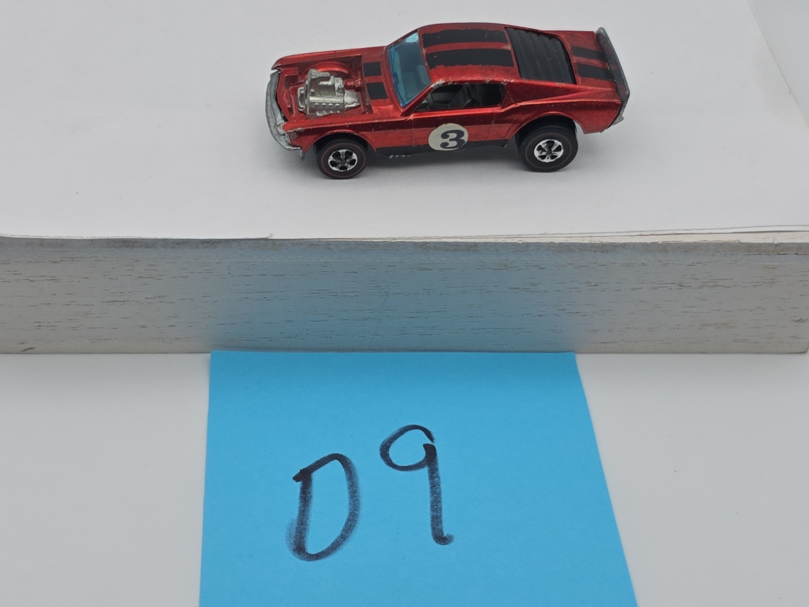 Vintage Hot Wheels Redline  RED Boss Hoss Spoiler 6407 1971 Lot D9