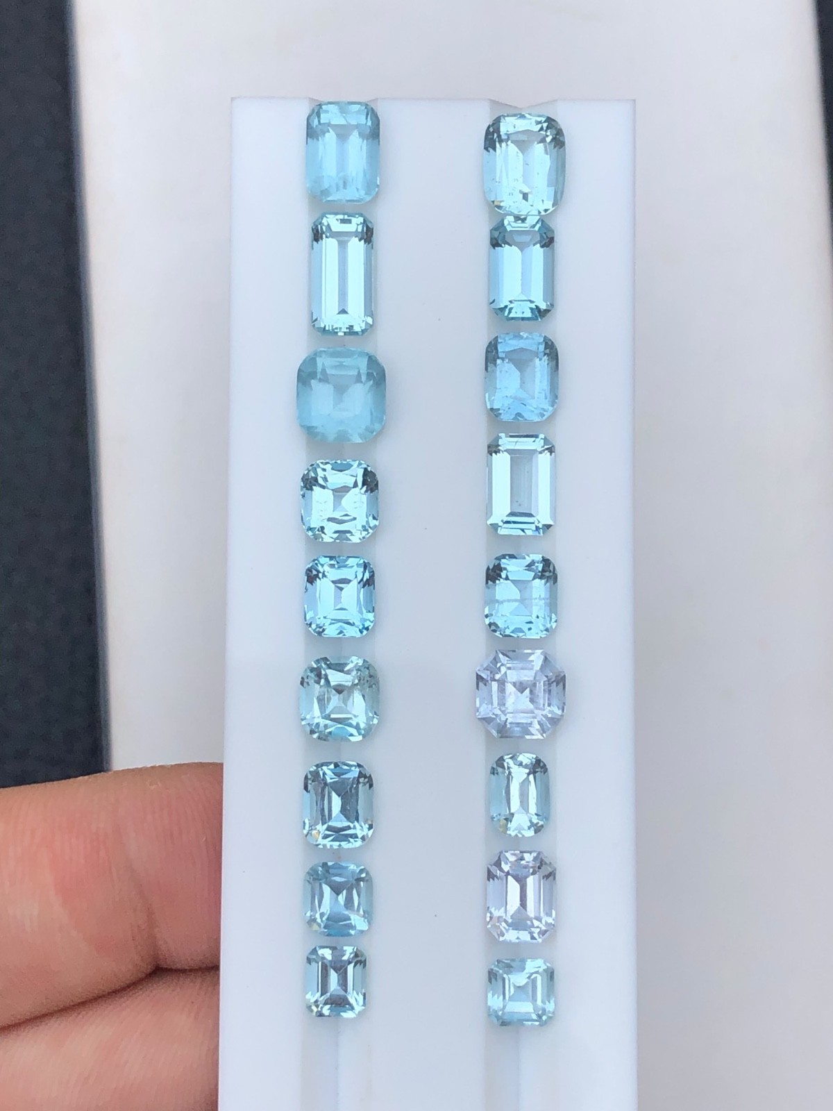 27.15 Ct Natural Aquamarine Lot Blue Mixed Cut Loose Gemstones 27.15 Ct Natural Aquamarine Lot Blue Mixed Cut Loose Gemstones