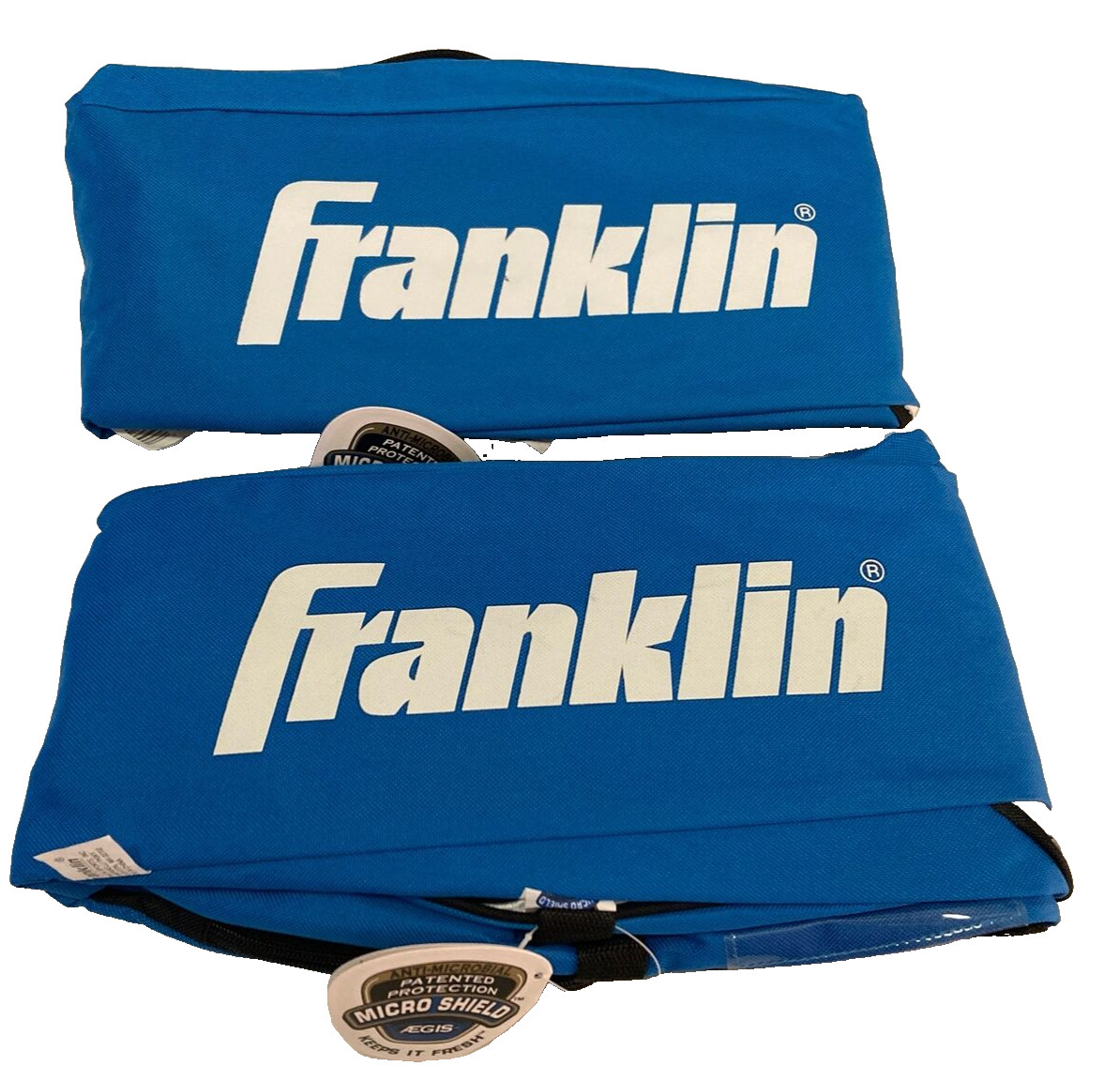 Lot of 2 Franklin Canvas Baseball Bat Storage Bags Expandable Inner Liner NEW