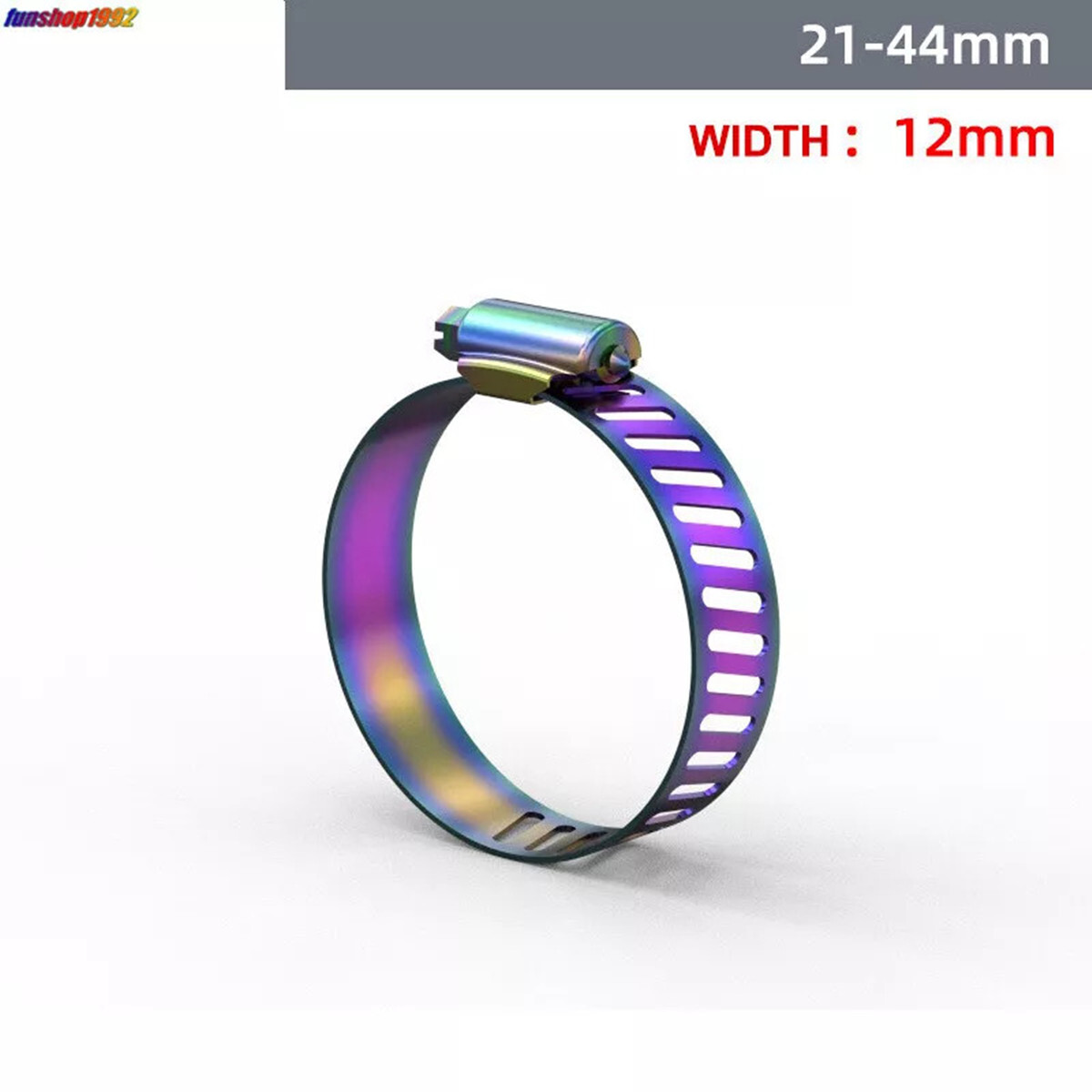 2 PCS Car Motorcycle 304 Stainless Steel Hose Clamp Burnt Titanium Multicolor 2 PCS Car Motorcycle 304 Stainless Steel Hose Clamp Burnt Titanium Multicolor