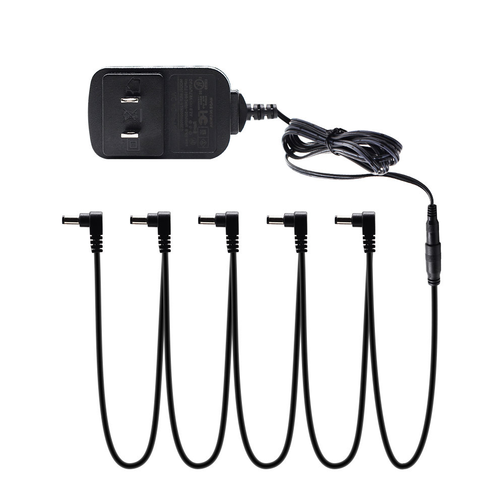 Sonicake Guitar Effects Pedal Power Supply Adapter 5 Way Chain 1A 9V DC Adapter Sonicake Guitar Effects Pedal Power Supply Adapter 5 Way Chain 1A 9V DC Adapter