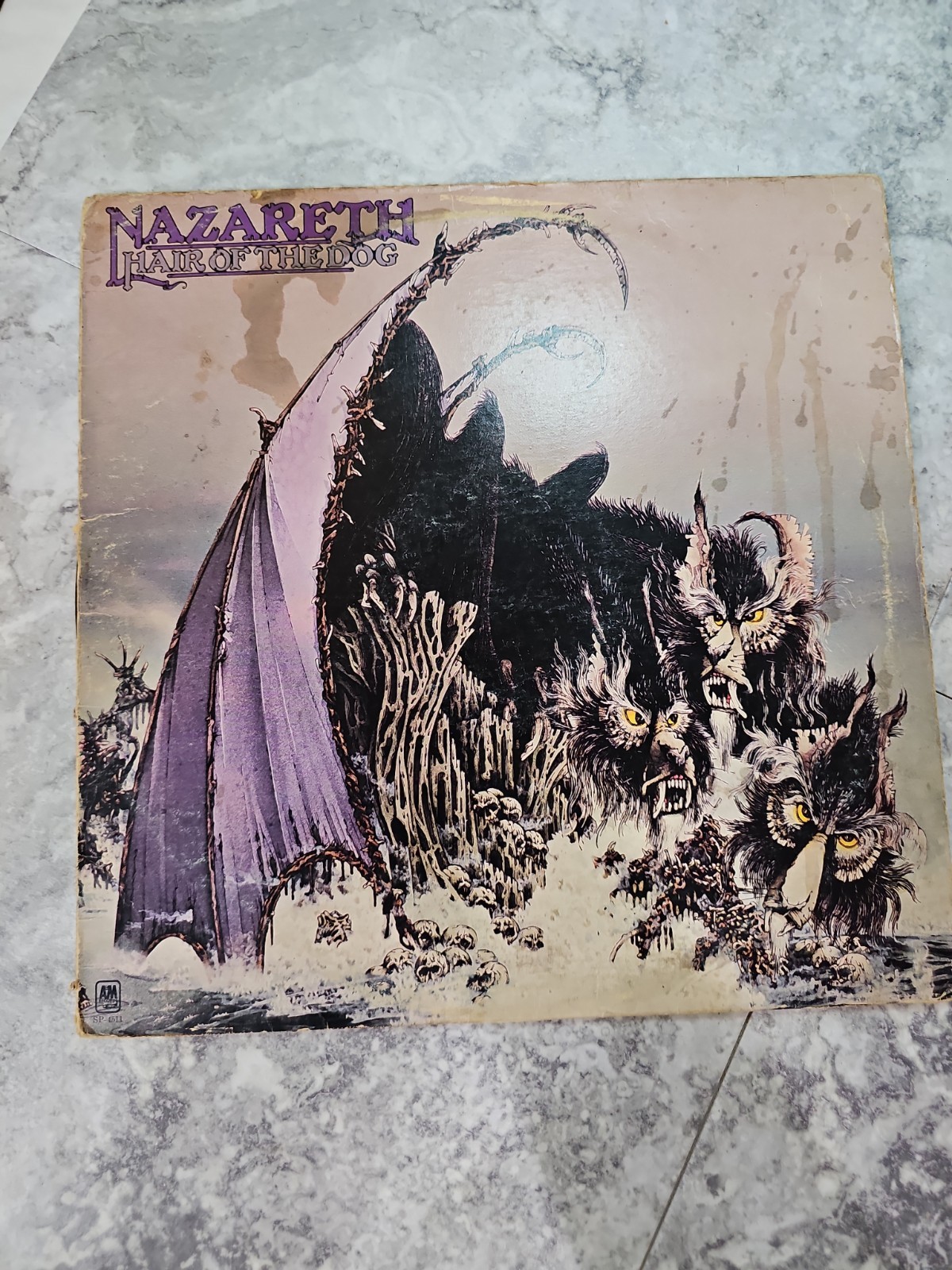 Nazareth Hair Of The Dog LP Vinyl SP 4511 A&M Records Classic Rock Record Album 