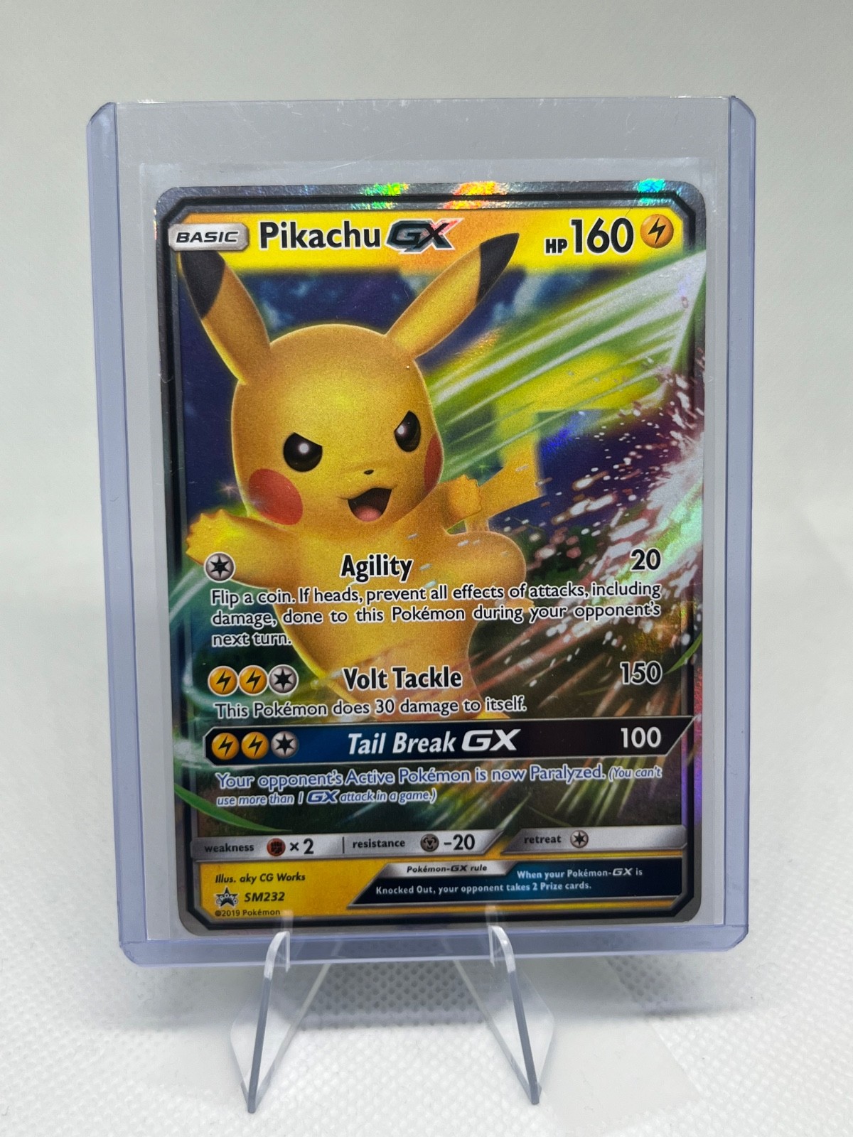 The Pokémon Company Pikachu GX SM232 SM Promo Holo EN 2019 160 HP The Pokémon Company Pikachu GX SM232 SM Promo Holo EN 2019 160 HP