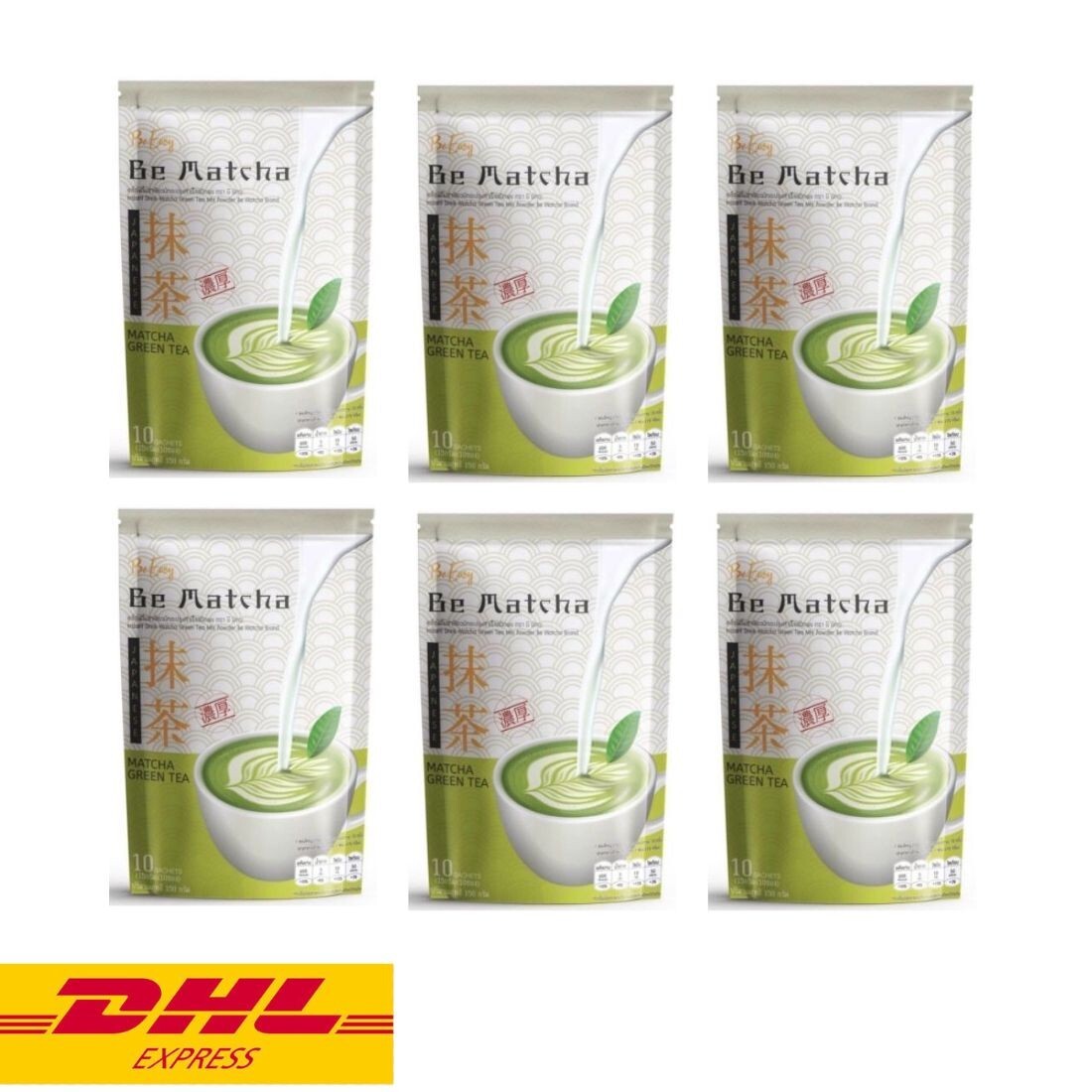 6x Be Easy Be Matcha Green Tea Powder Instant High Fiber Help Excretion Weight