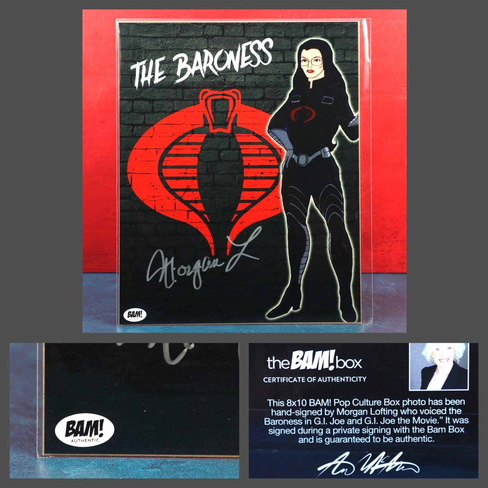 G.I. Joe The Movie Morgan Lofting Autograph Photo 8x10 Baroness Bam COA Sealed G.I. Joe The Movie Morgan Lofting Autograph Photo 8x10 Baroness Bam COA Sealed