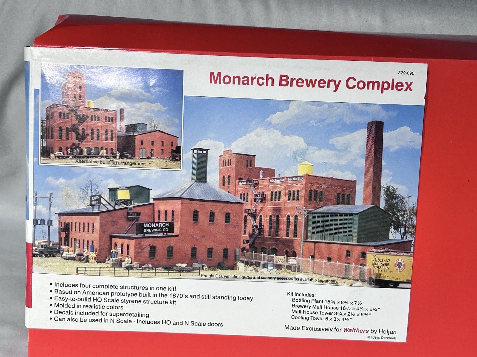 Beautiful Walthers/Heljan Monarch Brewery Complex Kit HO Beautiful Walthers/Heljan Monarch Brewery Complex Kit HO