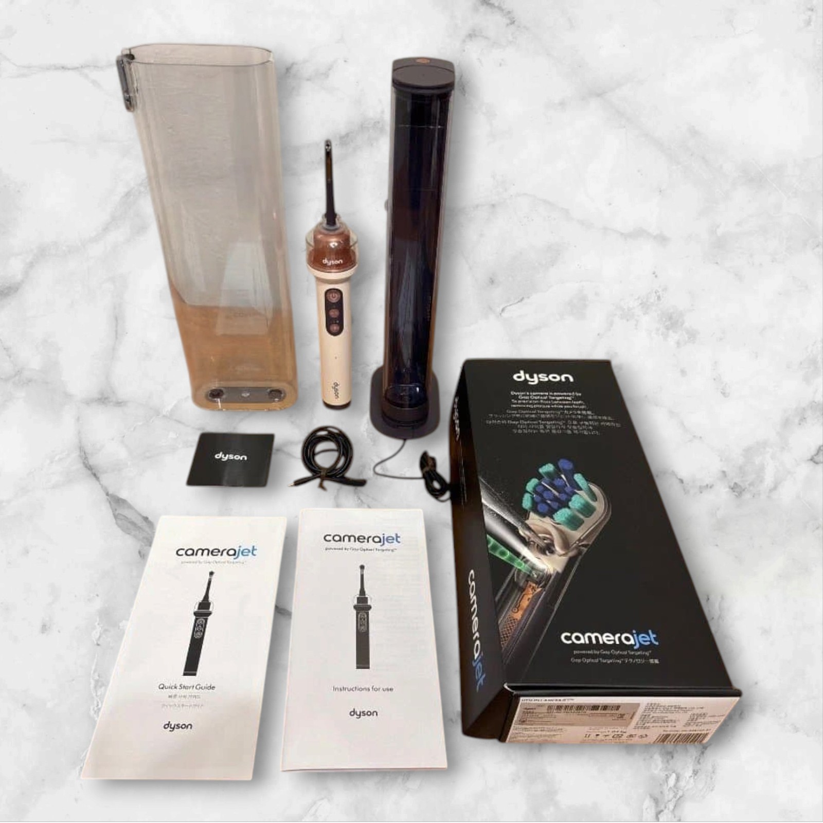 Dyson CameraJet OC01PI Electric Toothbrush Water Flosser Pink Used No Heads