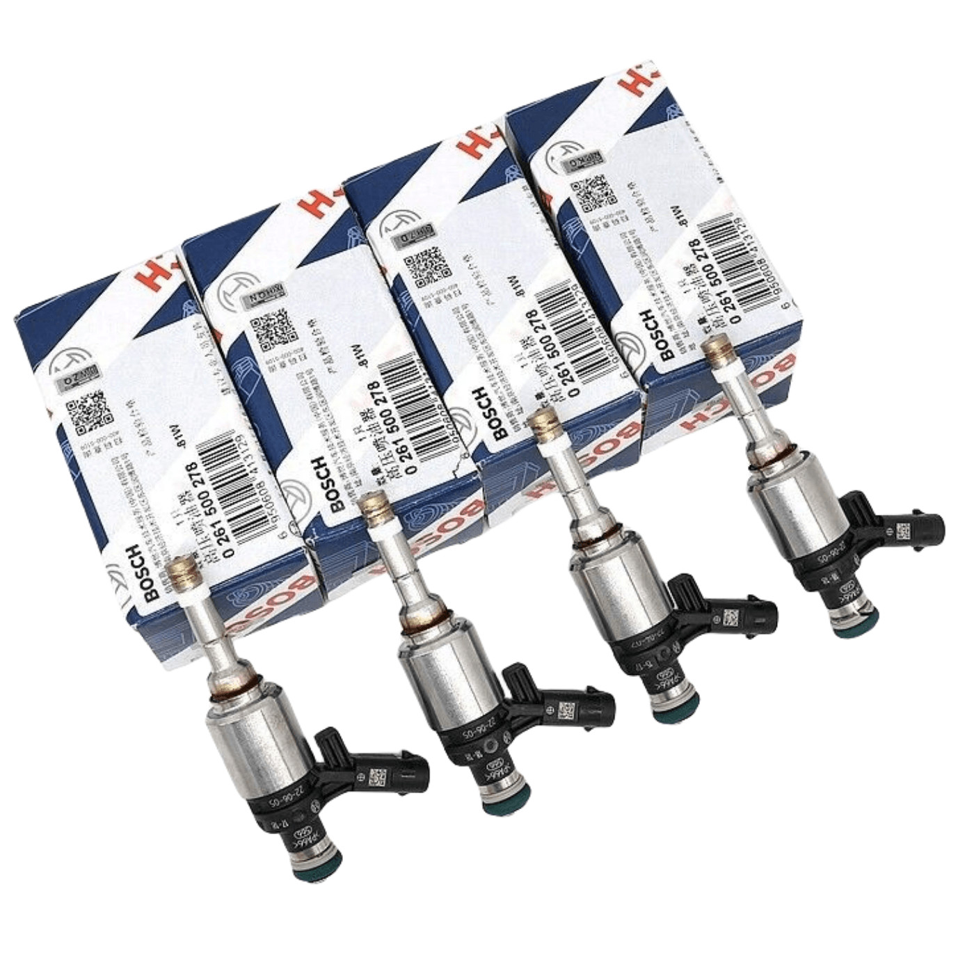4x Fuel Injectors Set for AUDI A3 A4 A5 Q5 TT Quattro 2.0T 06H906036AE BOSCH