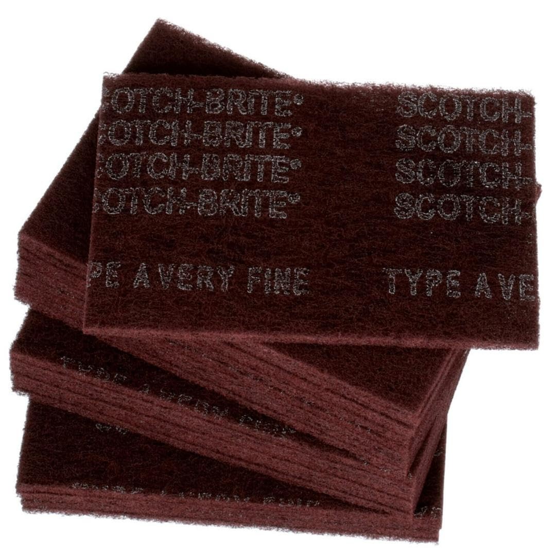 3M Scotch-Brite General Purpose 7447 Hand Pad, Very Fine Grade, 6 in x 9 in, Pac 3M Scotch-Brite General Purpose 7447 Hand Pad, Very Fine Grade, 6 in x 9 in, Pac