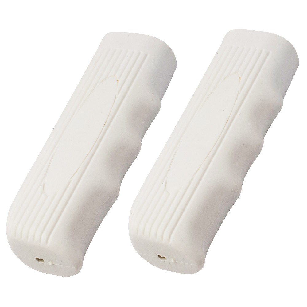 CRUISER CUSHION VINTAGE OG SCHWINN STINGRAY BICYCLE HADLEBAR WHITE GRIPS CRUISER CUSHION VINTAGE OG SCHWINN STINGRAY BICYCLE HADLEBAR WHITE GRIPS