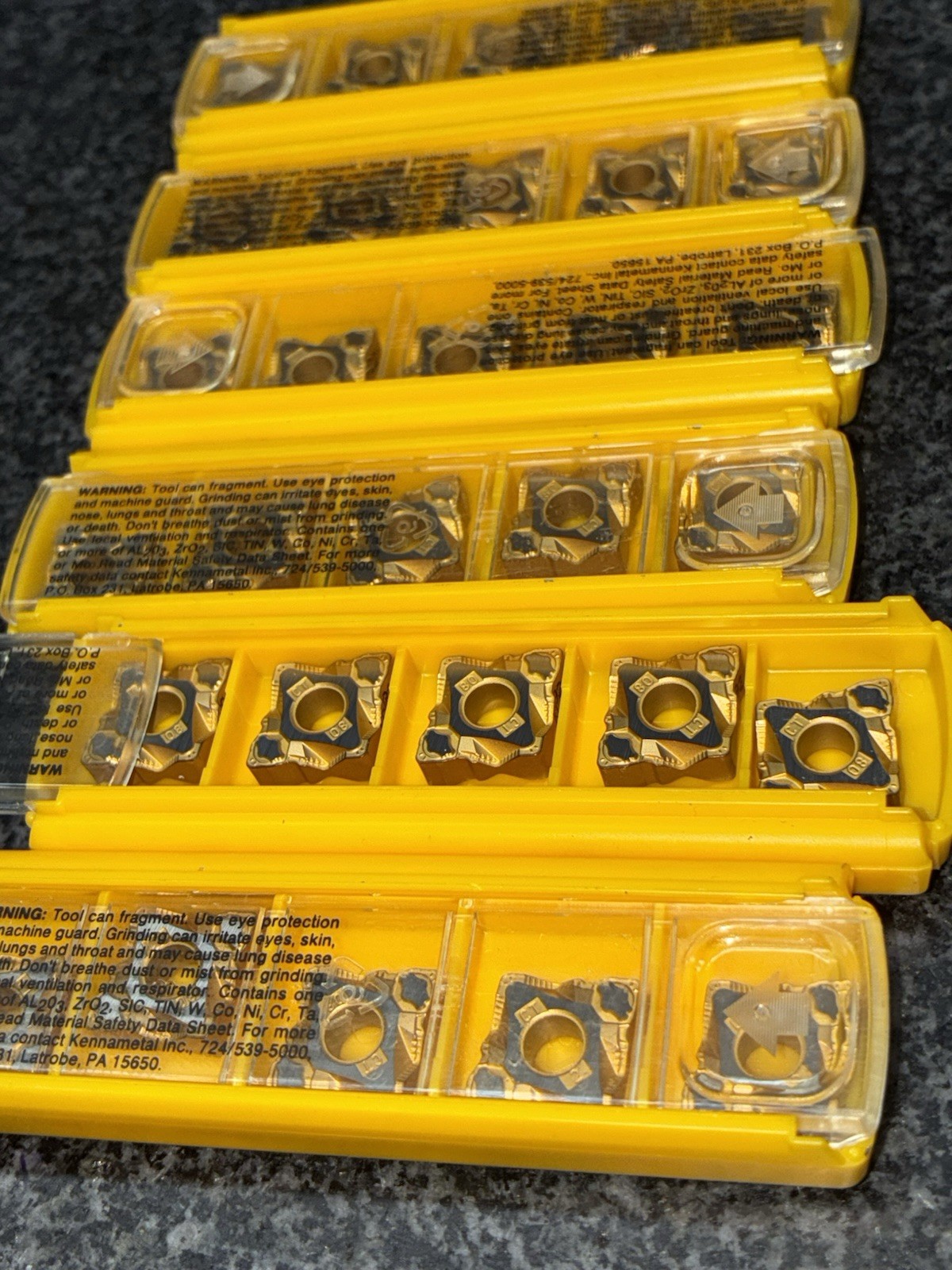 NEW Kennametal CNMG432CT CNMG120408CT KC9225 Carbide Inserts 5pc Box NEW Kennametal CNMG432CT CNMG120408CT KC9225 Carbide Inserts 5pc Box