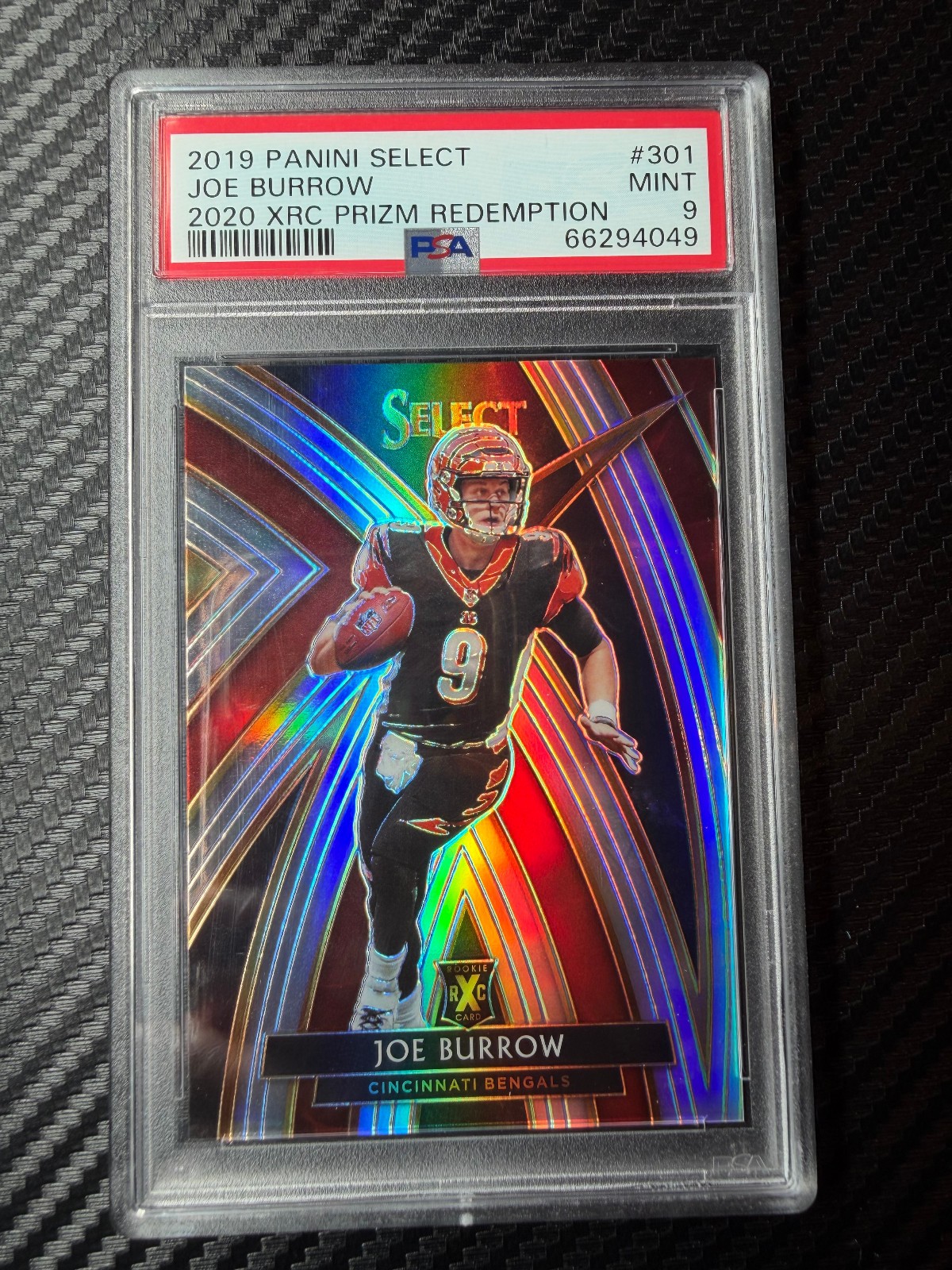 2019 Select Joe Burrow 2020 XRX Prizm Redemption #301 PSA 9 2019 Select Joe Burrow 2020 XRX Prizm Redemption #301 PSA 9