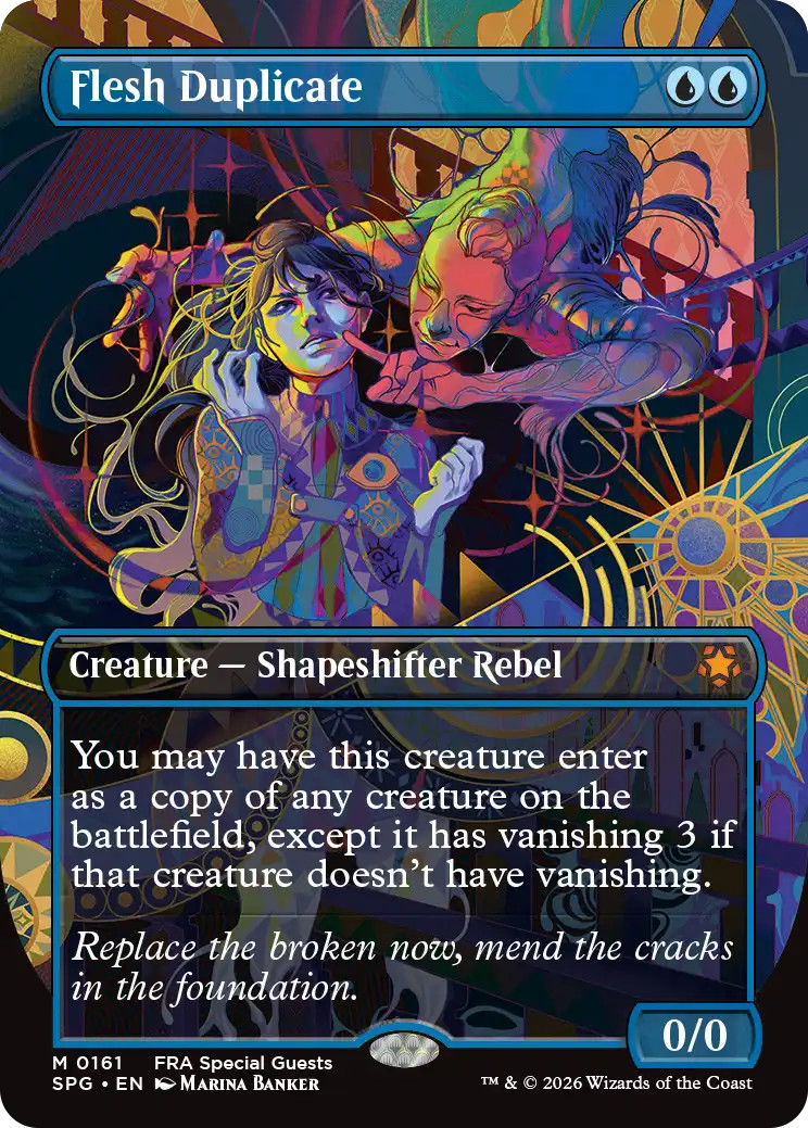 MTG Flesh Duplicate SPG English Full Art