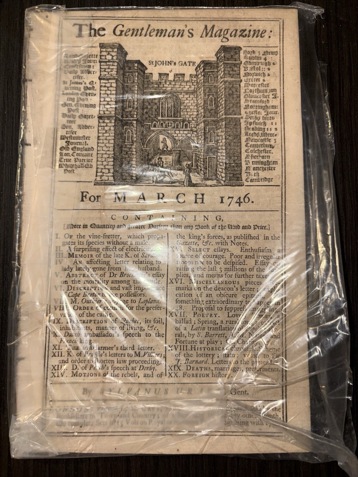 🔥PRE REVOLUTIONARY WAR 1946 Gentlemen’s Magazine. Well Intact With Every Page 🔥PRE REVOLUTIONARY WAR 1946 Gentlemen’s Magazine. Well Intact With Every Page