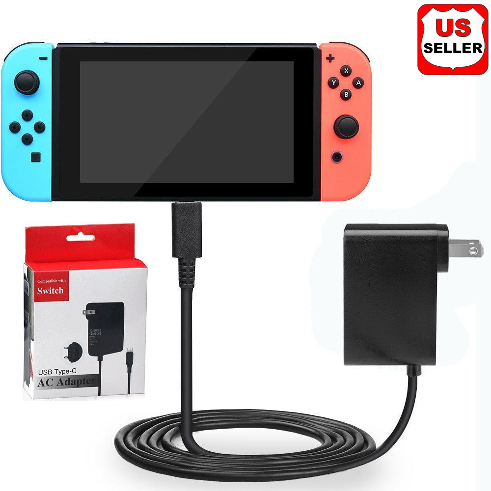 AC Adapter Power Supply for Nintendo Switch Wall & Travel Charger Plug Cord US AC Adapter Power Supply for Nintendo Switch Wall & Travel Charger Plug Cord US