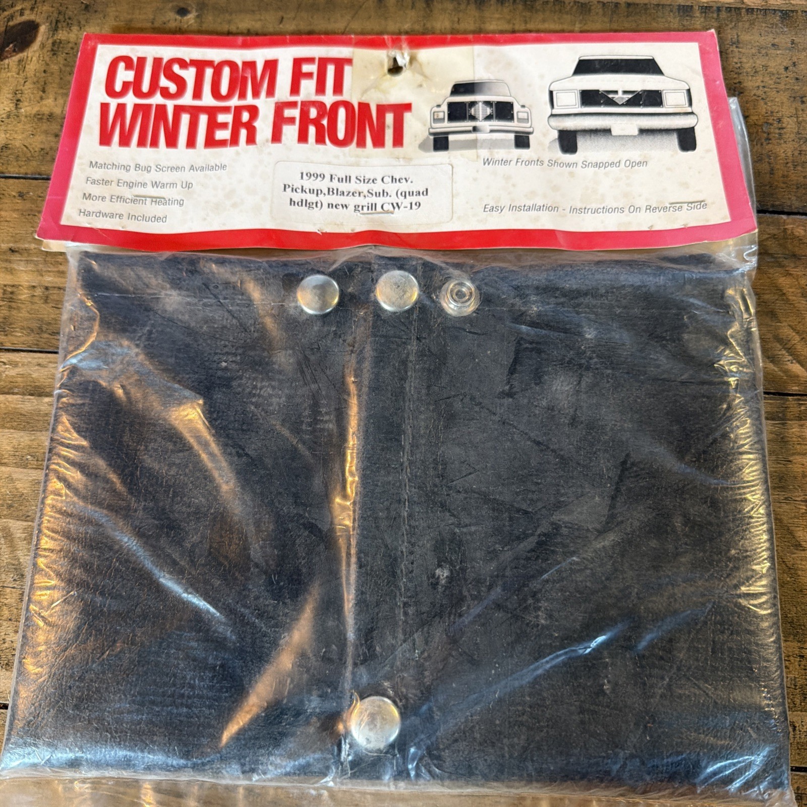 Schoenfelder Leather Bug Screen Grille Cover 1999 Chevy Full Size Blazer Trucks Schoenfelder Leather Bug Screen Grille Cover 1999 Chevy Full Size Blazer Trucks