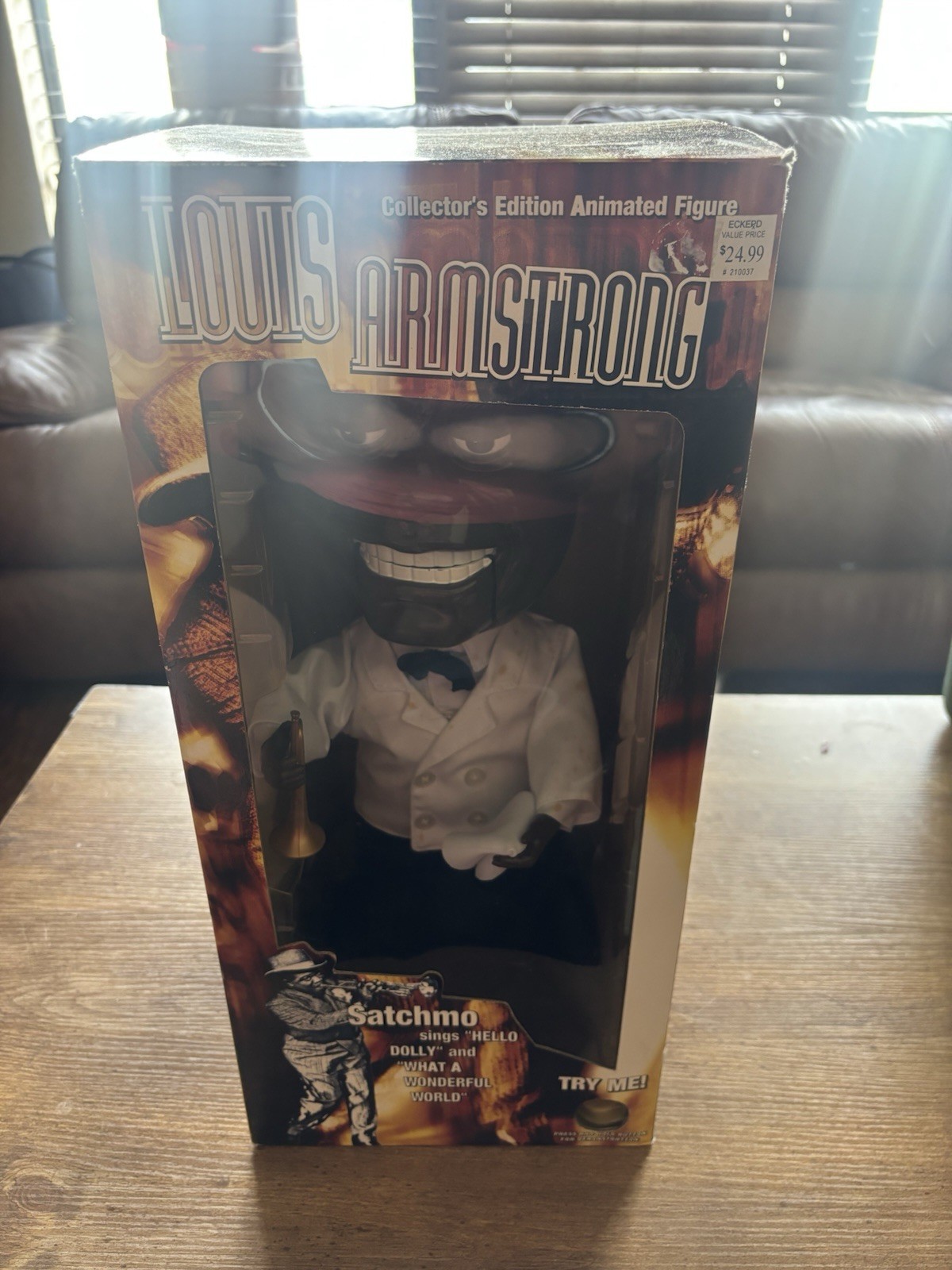 Gemmy Louis Armstrong Animated Figure Satchmo w/ Box