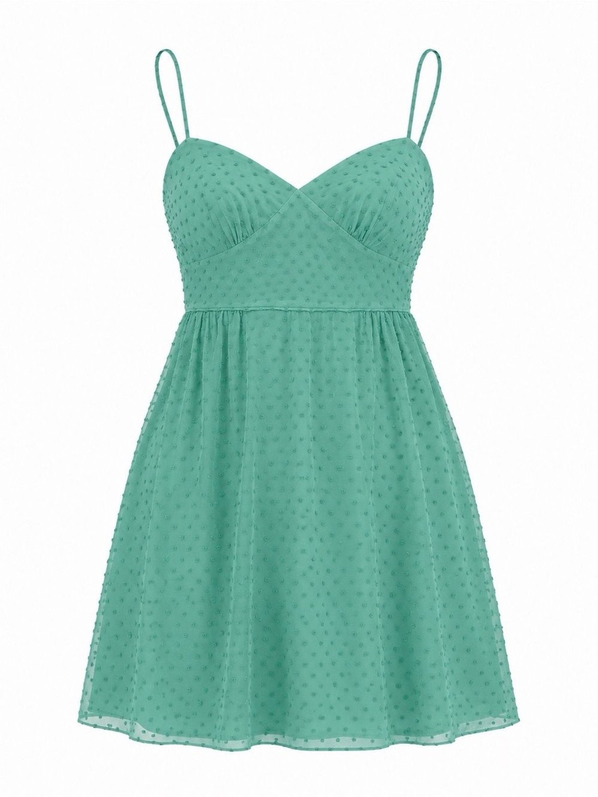 J. Crew Mint Green Swiss Dot uSpaghetti-Strap Mini- NWT J. Crew Mint Green Swiss Dot uSpaghetti-Strap Mini- NWT