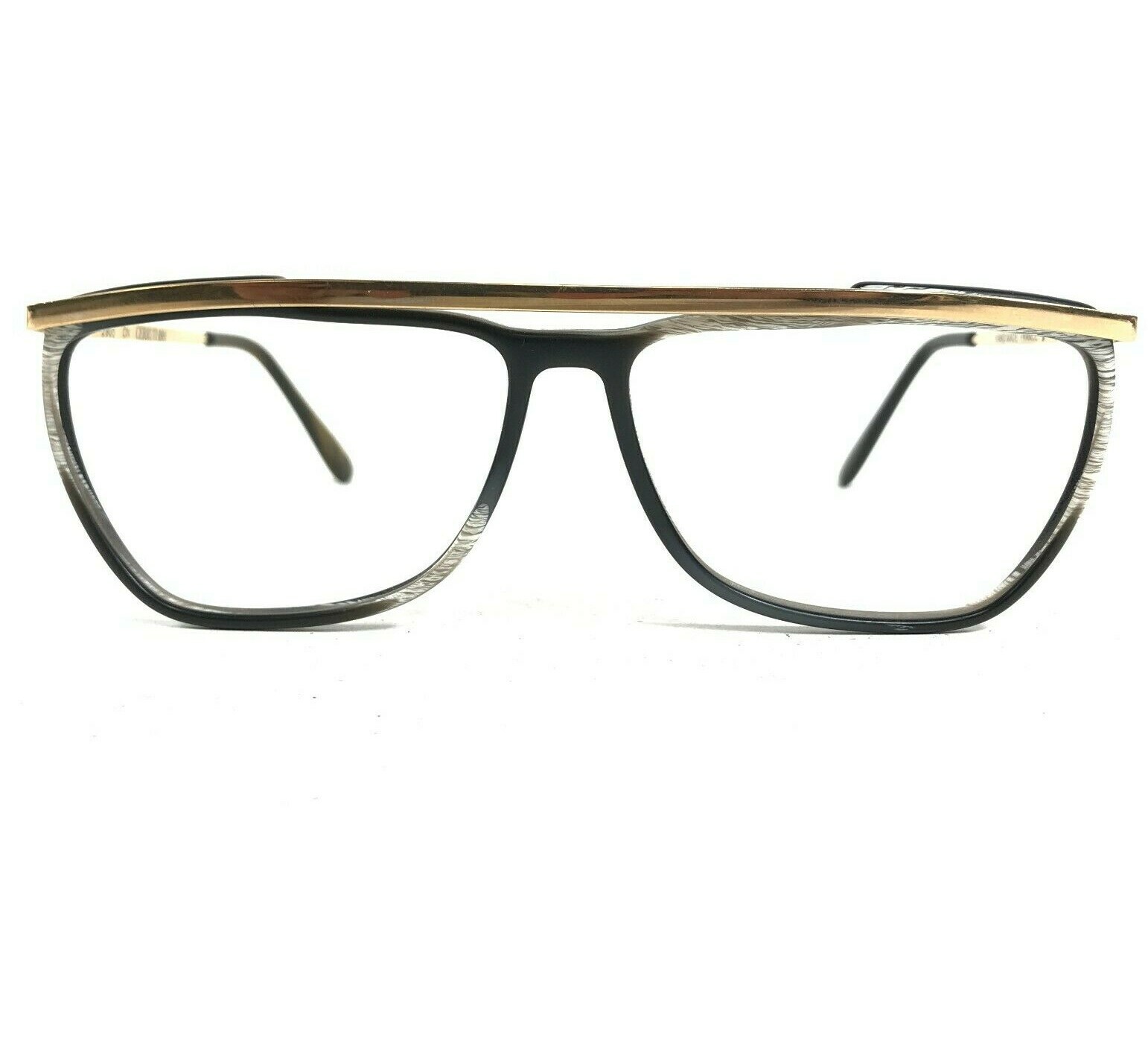 Cerruti 1881 2905 CN Eyeglasses Frames Black Gray Gold Square Full Rim 58-14-125