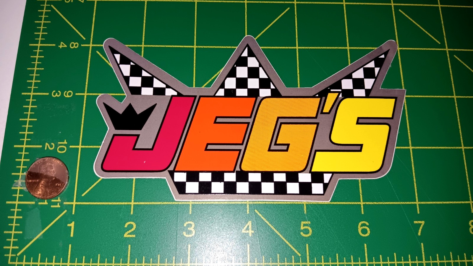 JEGS CROWN Sticker Decal OLD STOCK ORIGINAL JEGS CROWN Sticker Decal OLD STOCK ORIGINAL