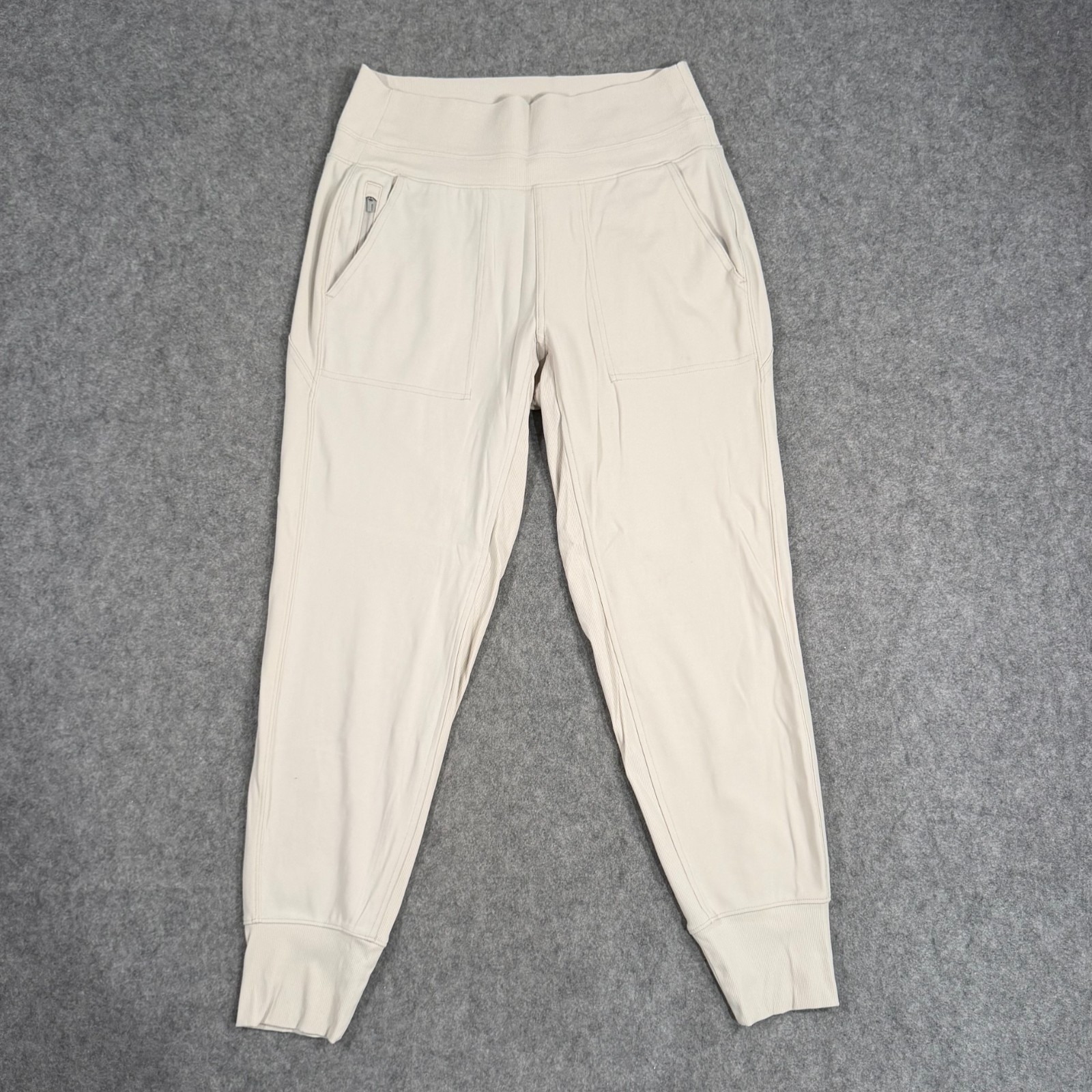 Athleta Abalone Cream Venice High Rise Activewear Joggers Women\'s Size Small Athleta Abalone Cream Venice High Rise Activewear Joggers Women\'s Size Small