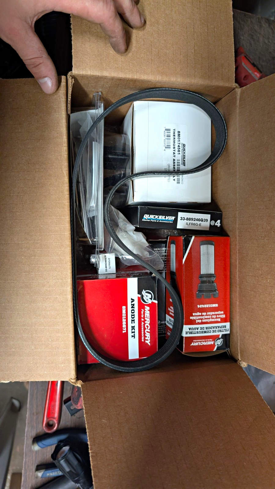 New Mercury OEM 300-Hour Maintenance Kit (Part Number: 8M0097859) New Mercury OEM 300-Hour Maintenance Kit (Part Number: 8M0097859)