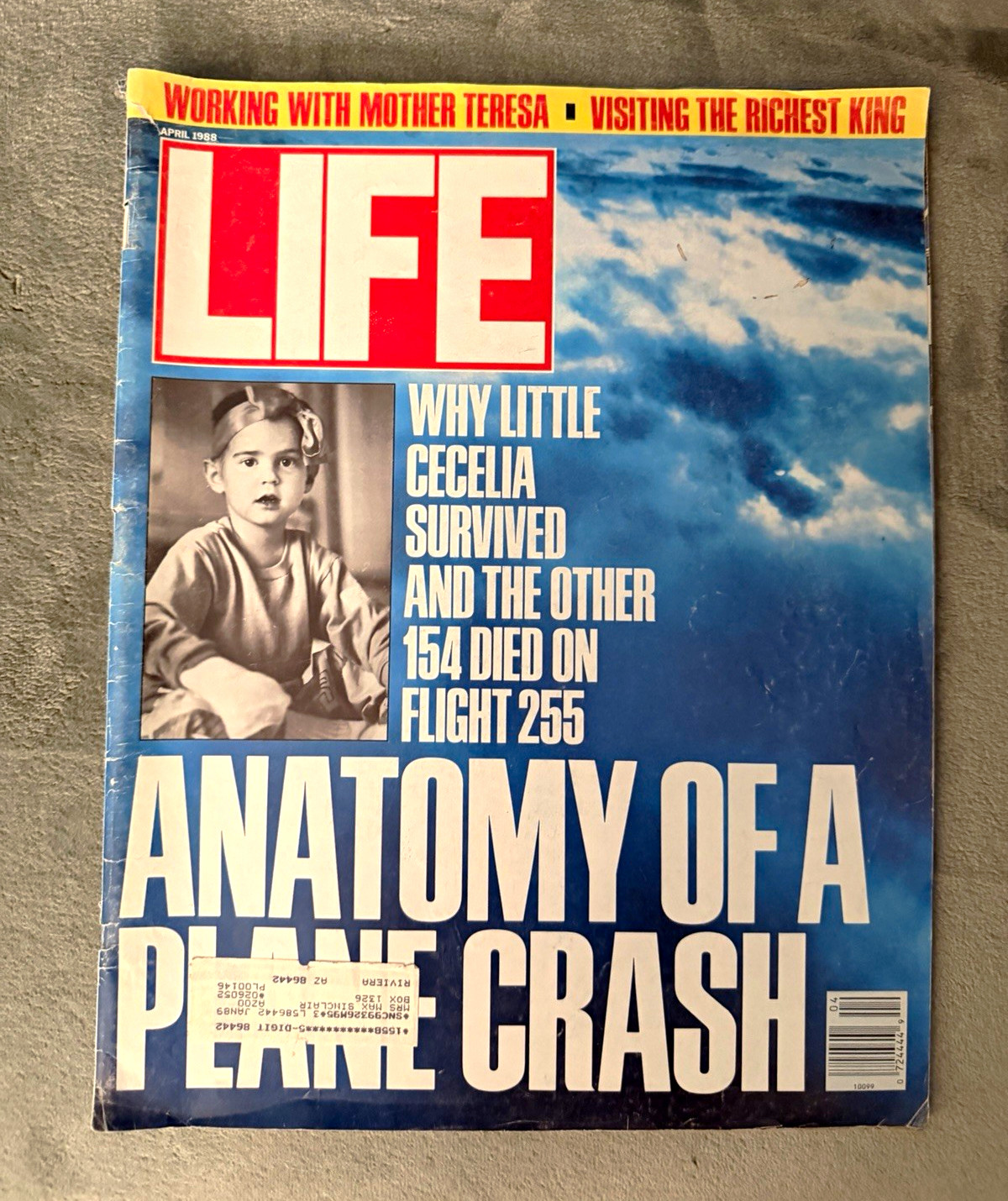 LIFE Magazine April 1988 Anatomy of a Plane Crash Cover Why Cecelia Survived LIFE Magazine April 1988 Anatomy of a Plane Crash Cover Why Cecelia Survived