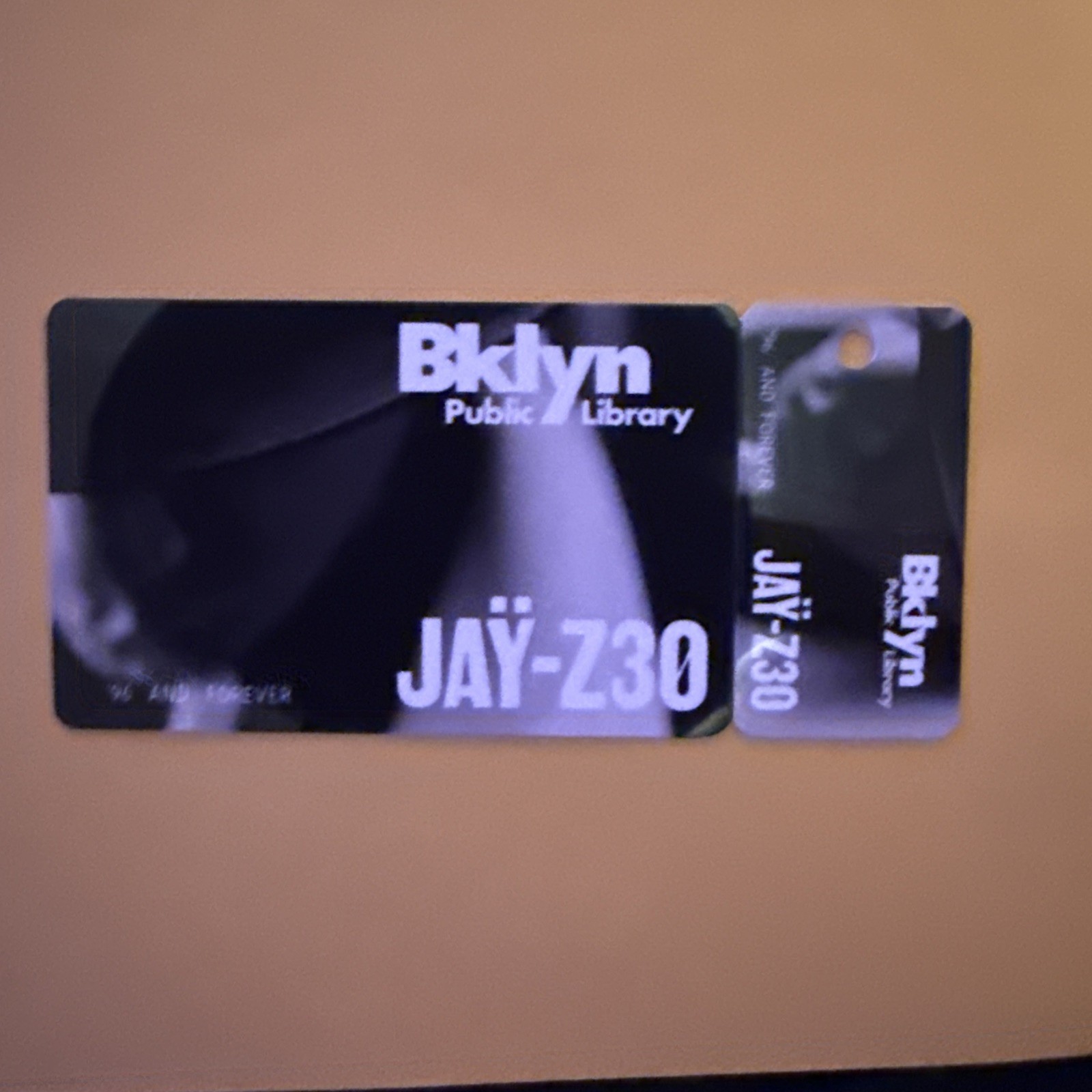 Jay Z30 ‘96 AND FOREVER Limited Edition Brooklyn Library Card Jay-Z Beyonce Jay Z30 ‘96 AND FOREVER Limited Edition Brooklyn Library Card Jay-Z Beyonce