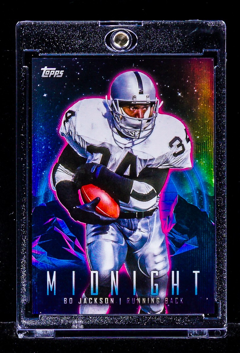 Bo Jackson REFRACTOR GALACTIC PRIZM CARD Los Angeles Raiders