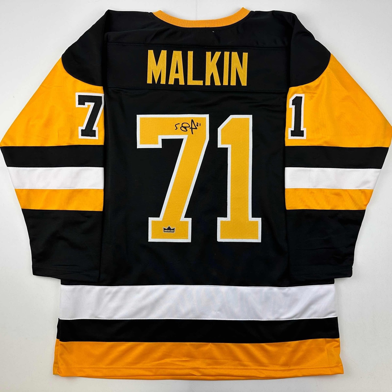 Facsimile Autographed Evgeni Malkin Pittsburgh Black Auto Jersey Mens XL Facsimile Autographed Evgeni Malkin Pittsburgh Black Auto Jersey Mens XL